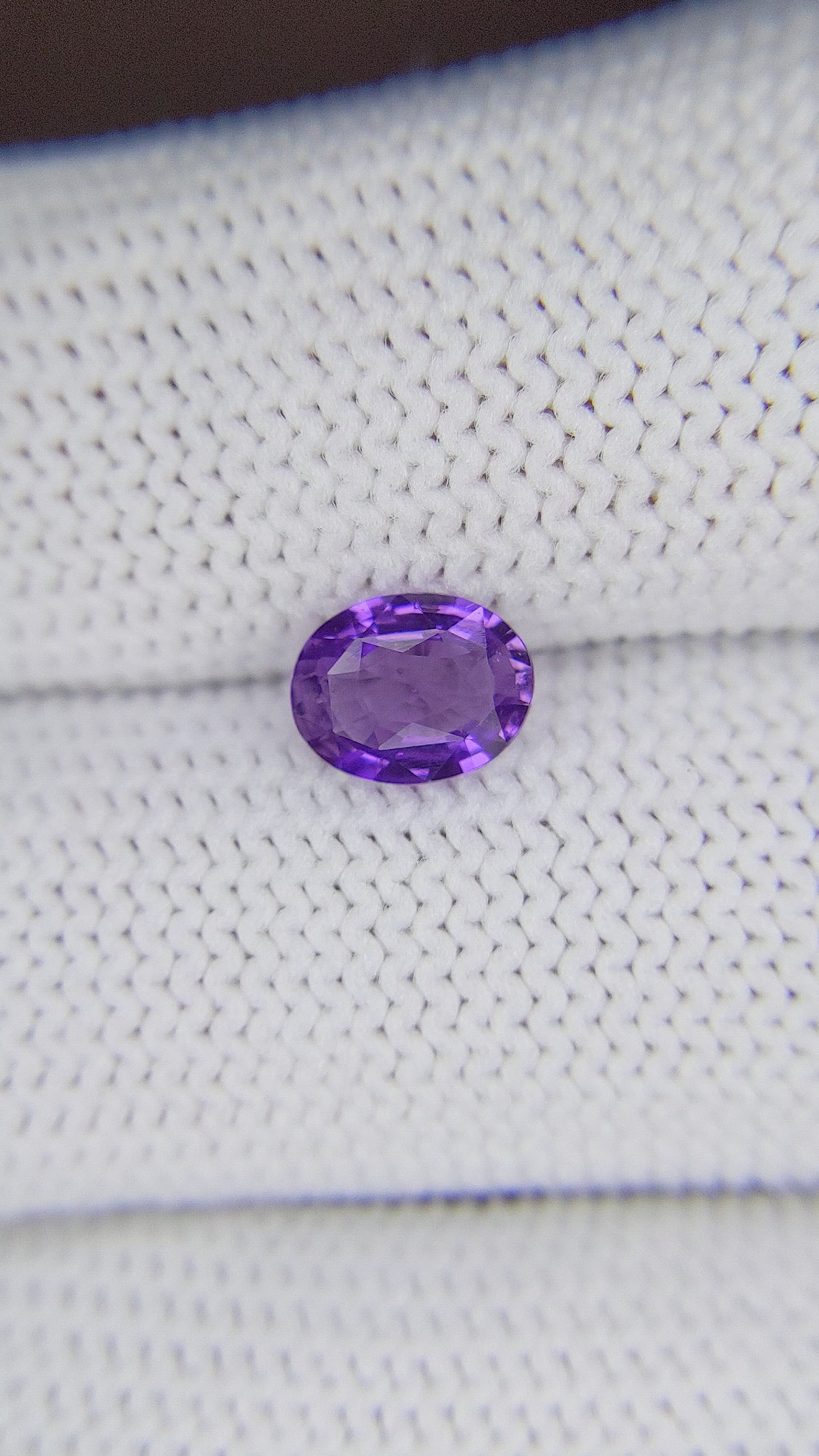 1.08 Ct. Bluish Purple Sapphire from Madagascar Size Video