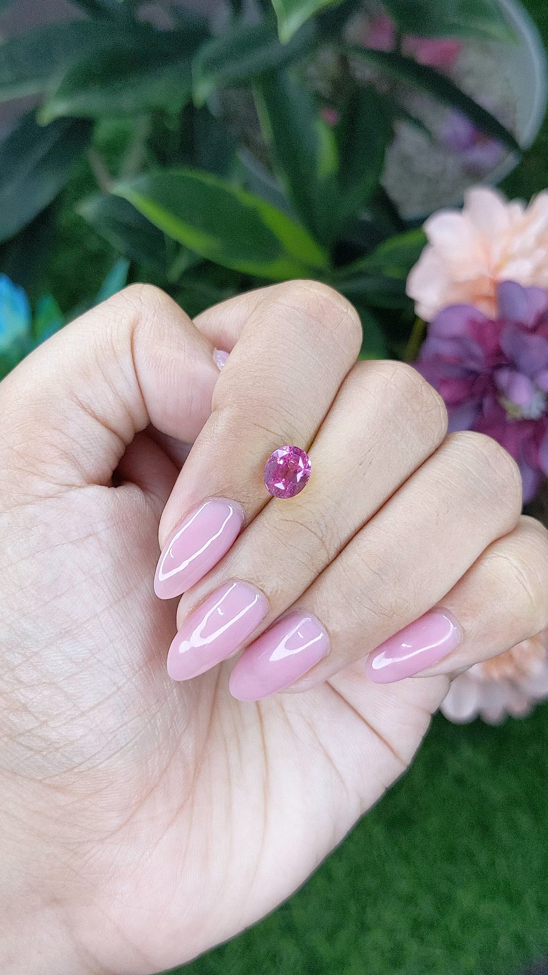 2.02 Ct. Purplish Pink Sapphire from Madagascar Size Video