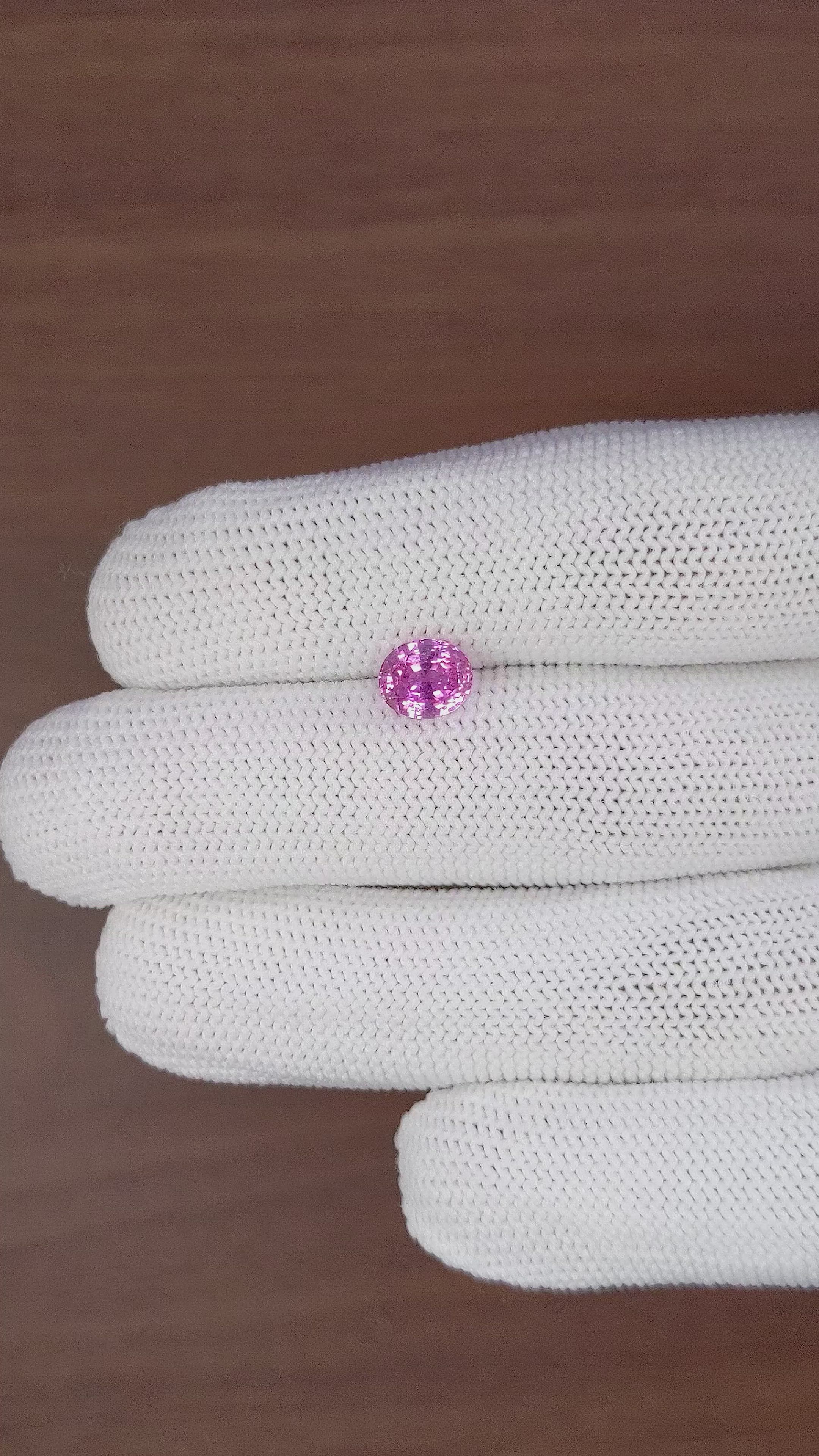 2.02 Ct. Purplish Pink Sapphire from Madagascar Size Video