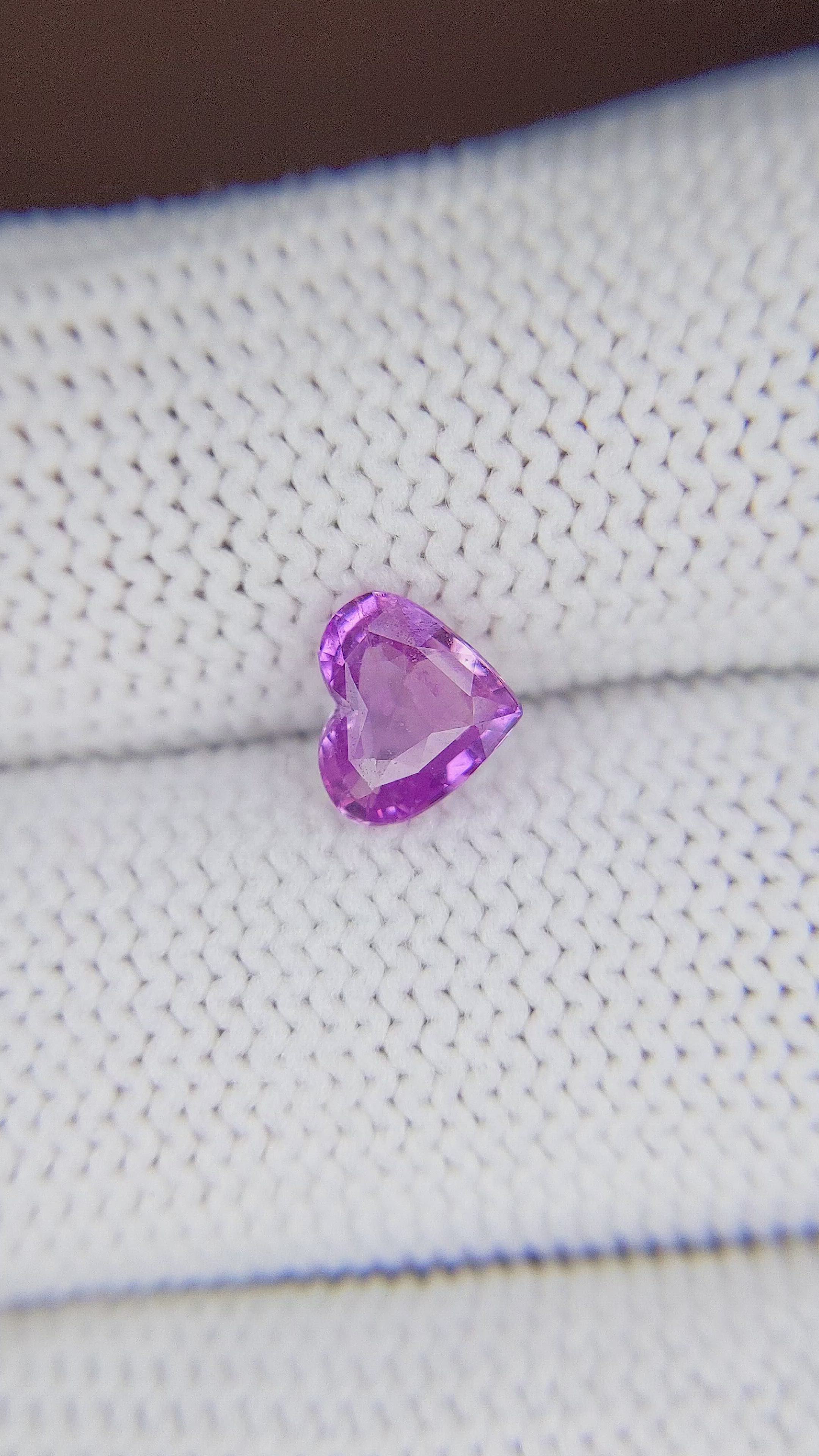 1.02 Ct. Pinkish Purple Sapphire from Madagascar Size Video