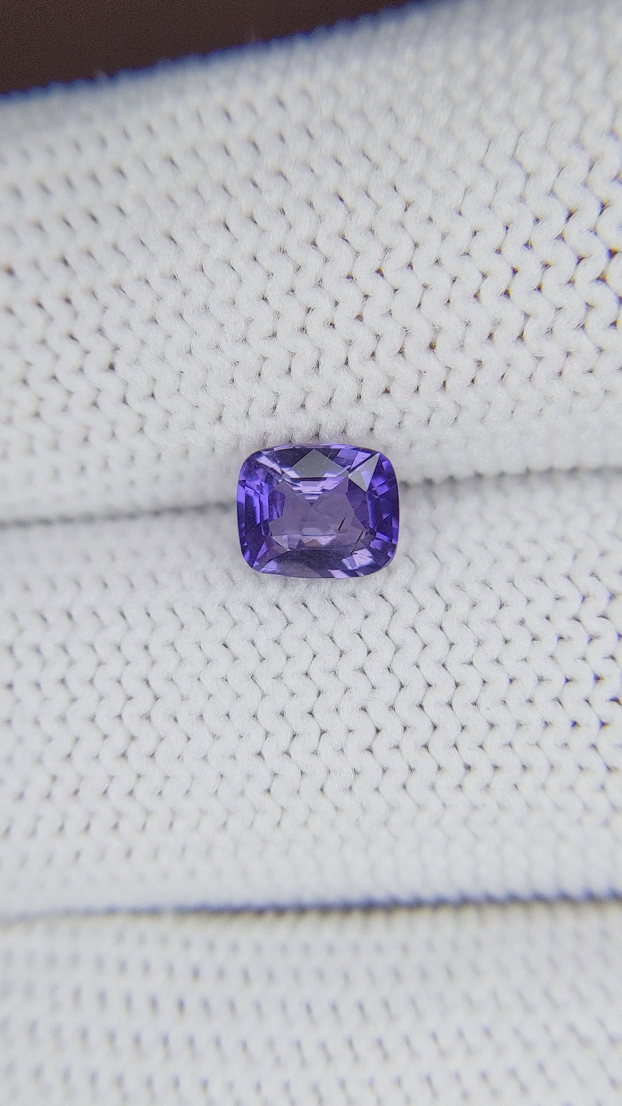 1.04 Ct. Purplish Blue Sapphire from Madagascar Size Video