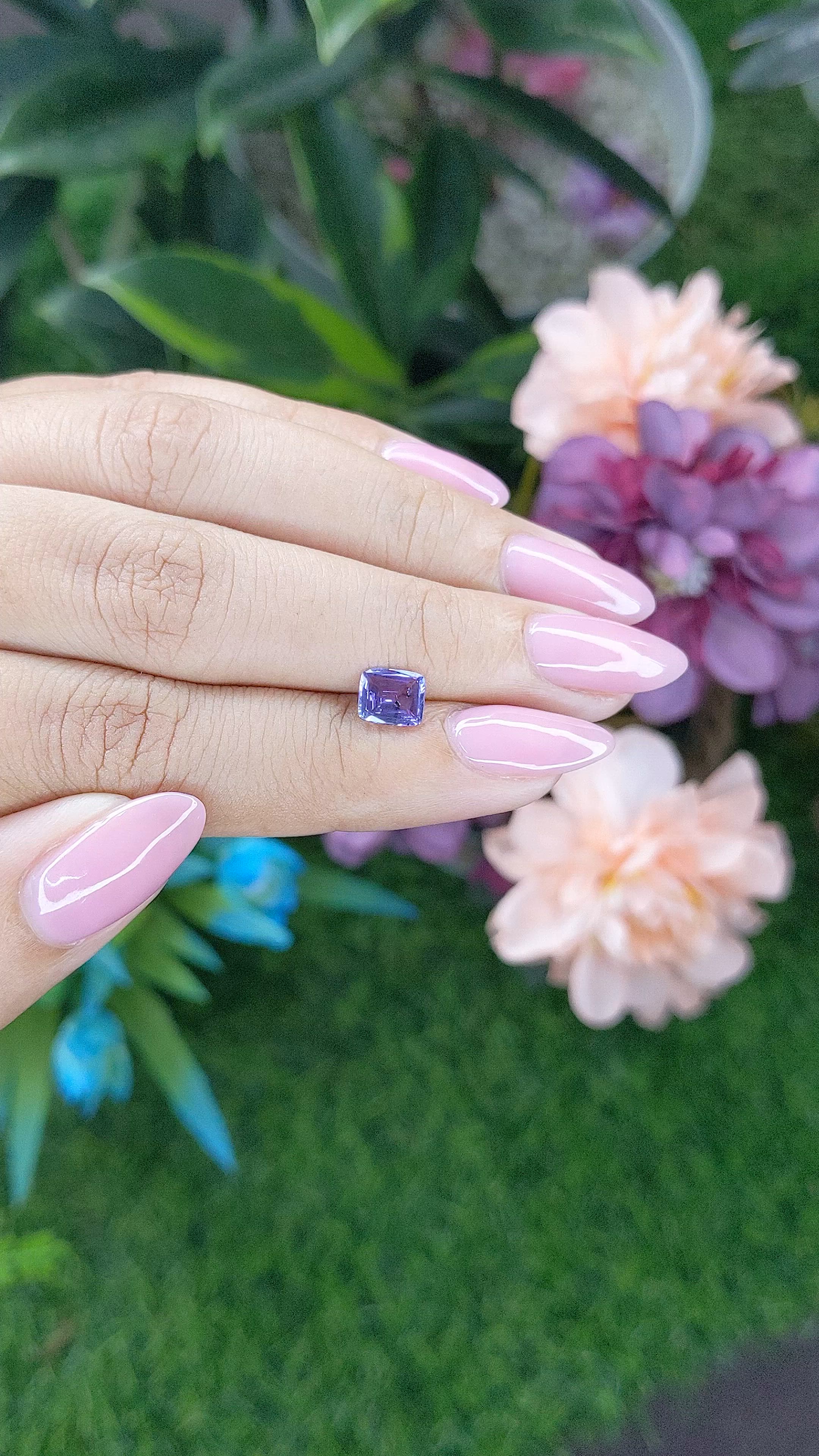 1.00 Ct. Color Change Sapphire from Madagascar Size Video