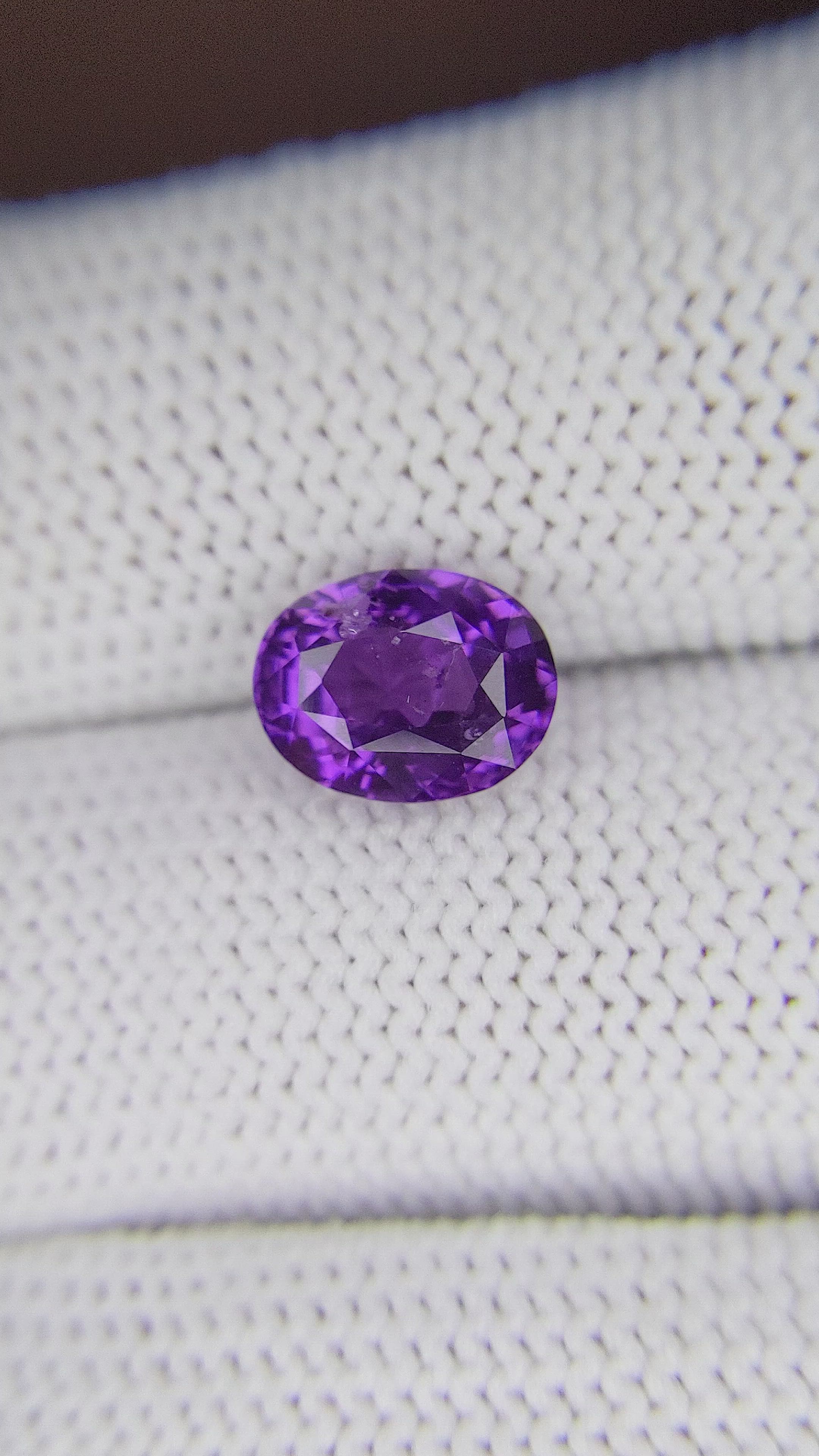 2.98 Ct. Bluish Purple Sapphire from Madagascar Size Video