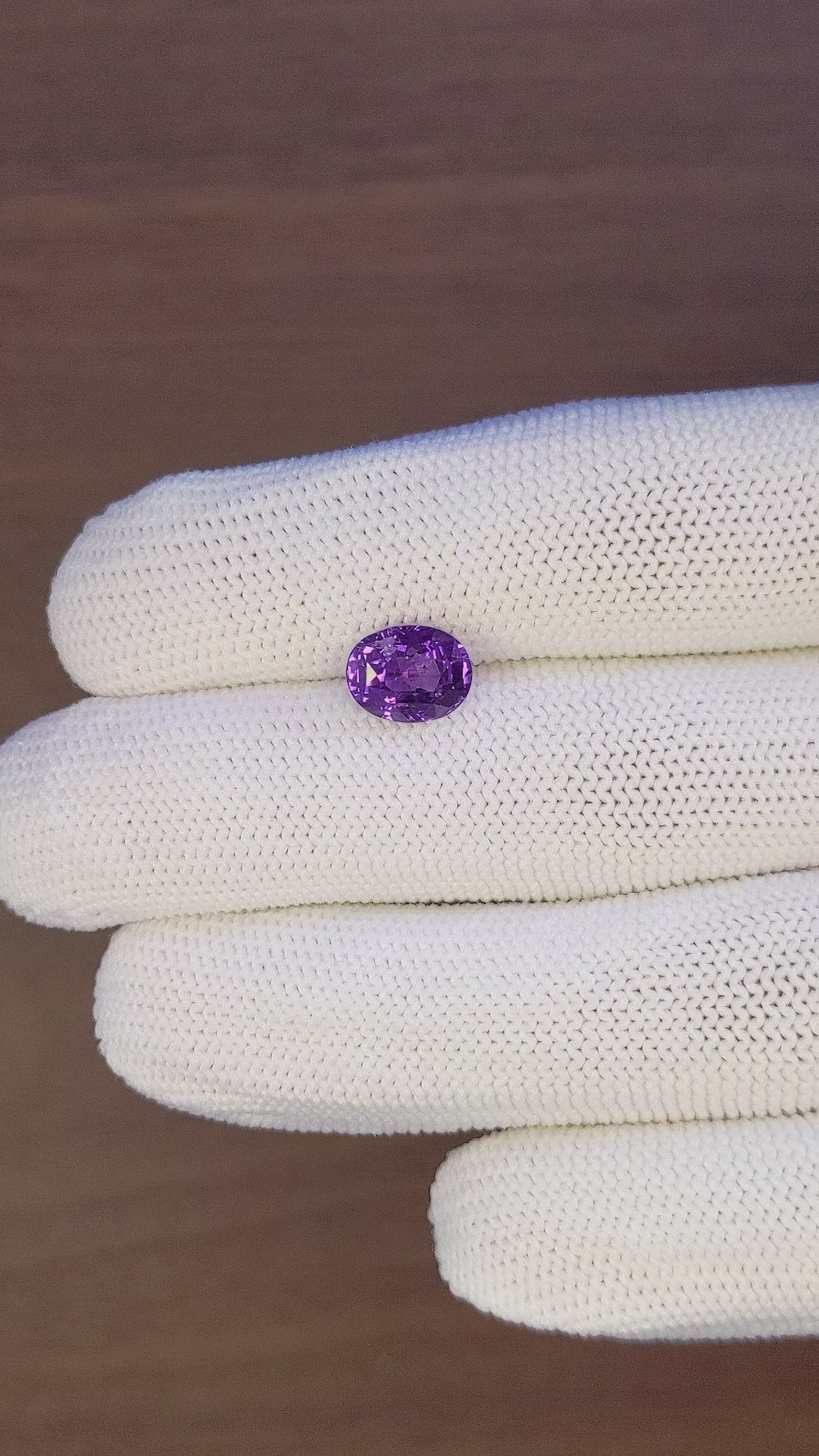 2.98 Ct. Bluish Purple Sapphire from Madagascar Size Video