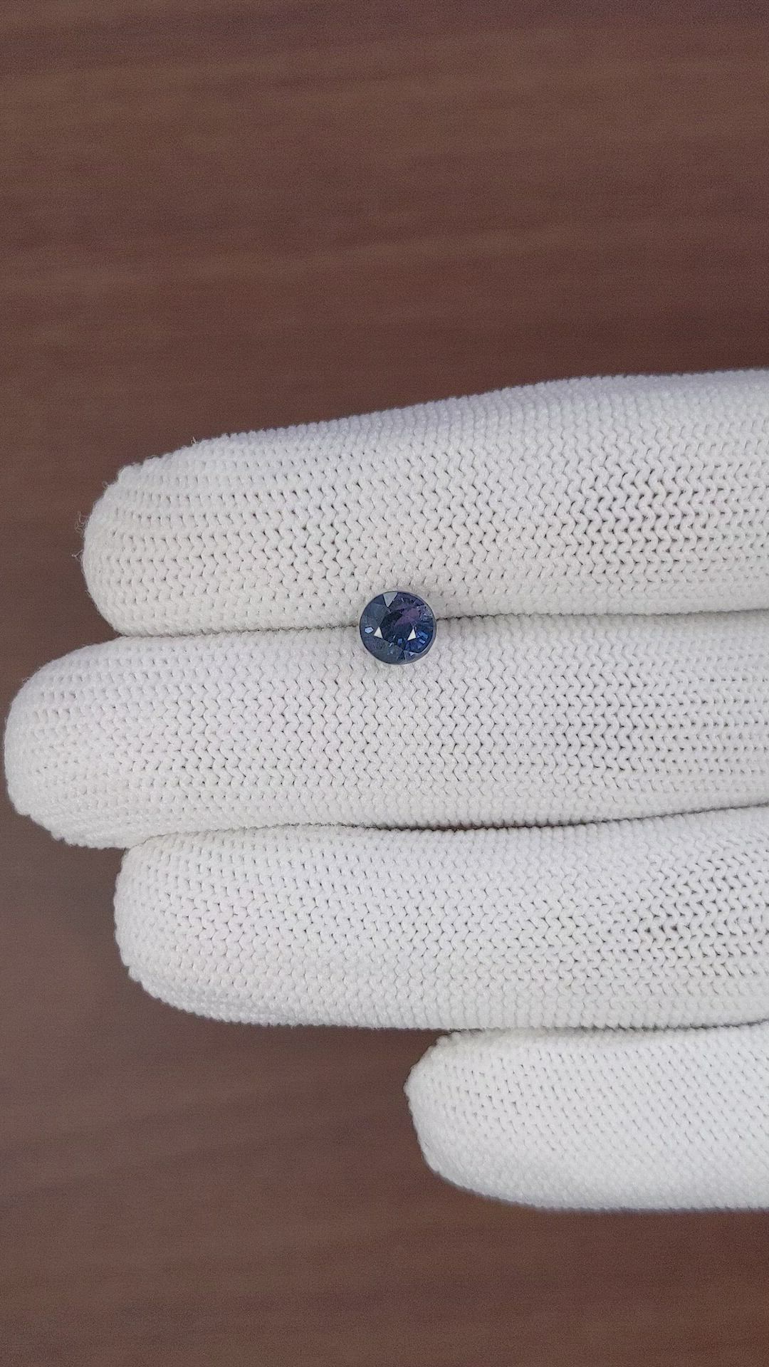 1.58 Ct. Color Change Sapphire from Ceylon (Sri Lanka) Size Video