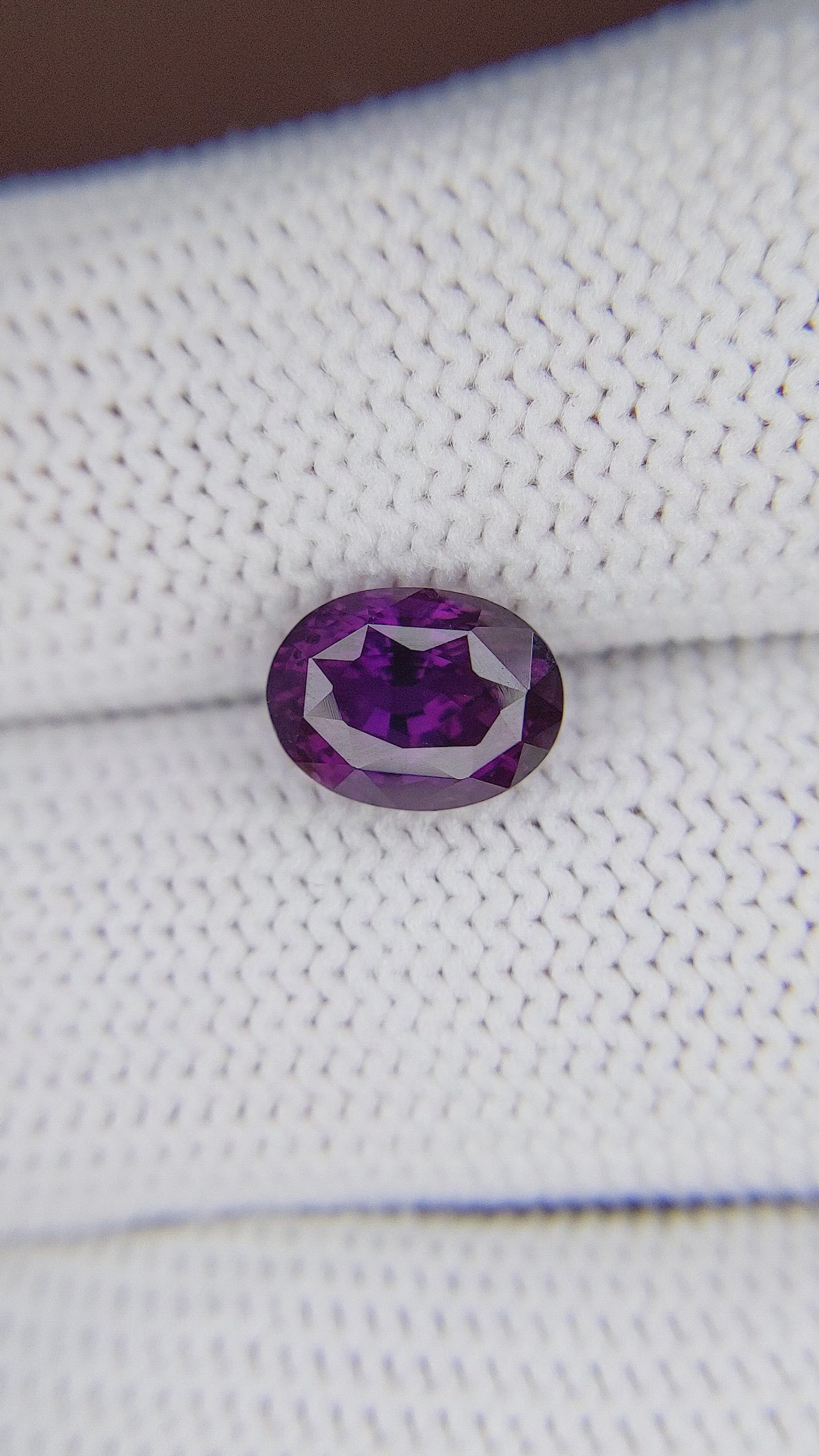 3.03 Ct. Purple Sapphire from Tanzania Size Video