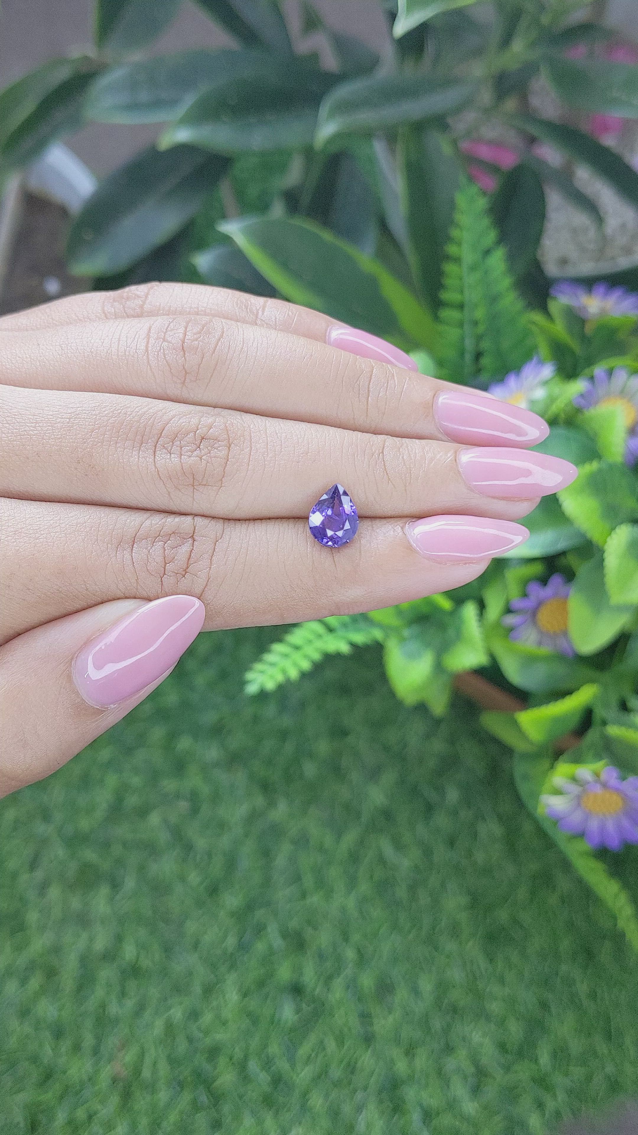 1.74 Ct. Color Change Sapphire from Tanzania Size Video
