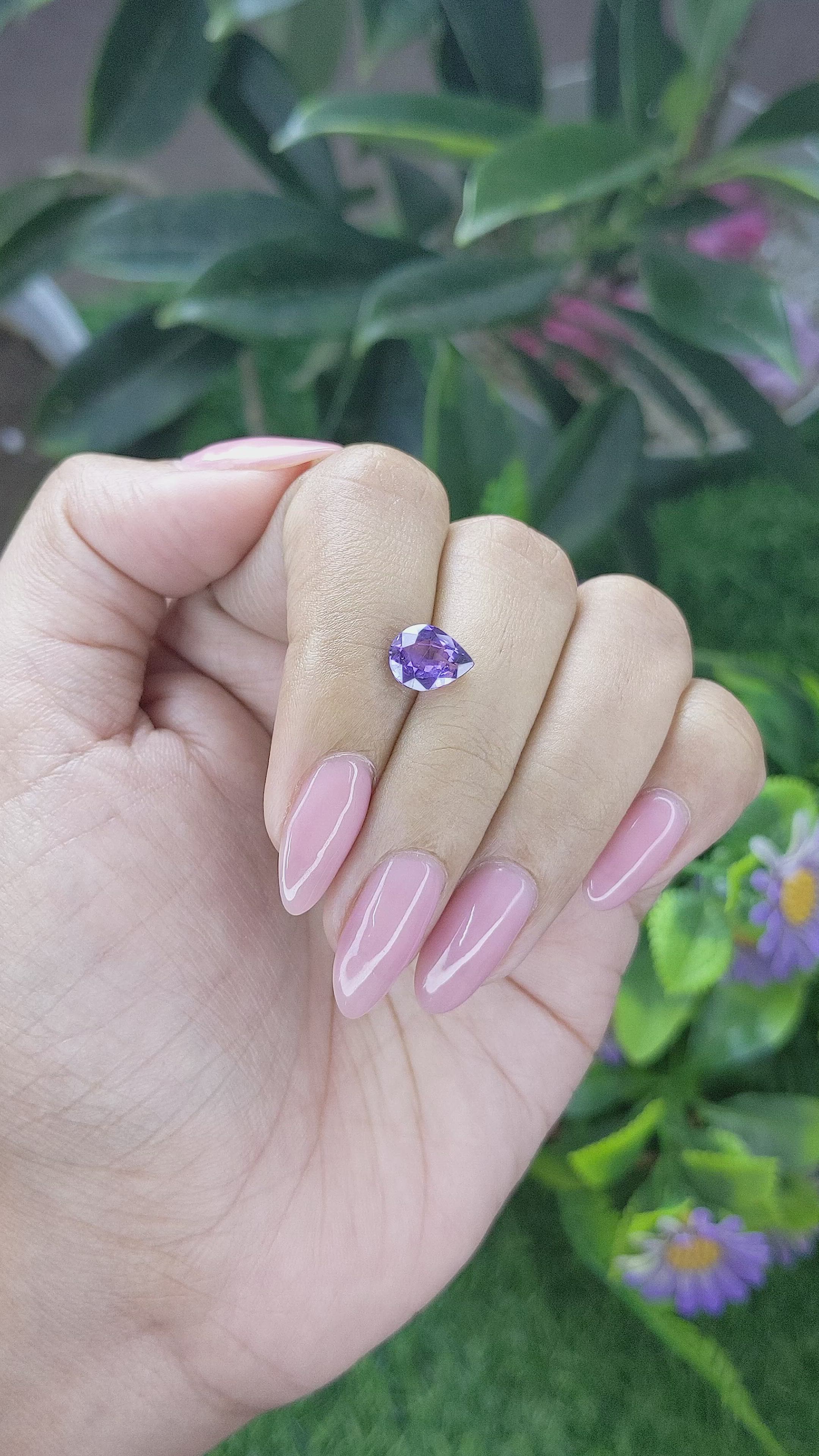 1.74 Ct. Color Change Sapphire from Tanzania Size Video
