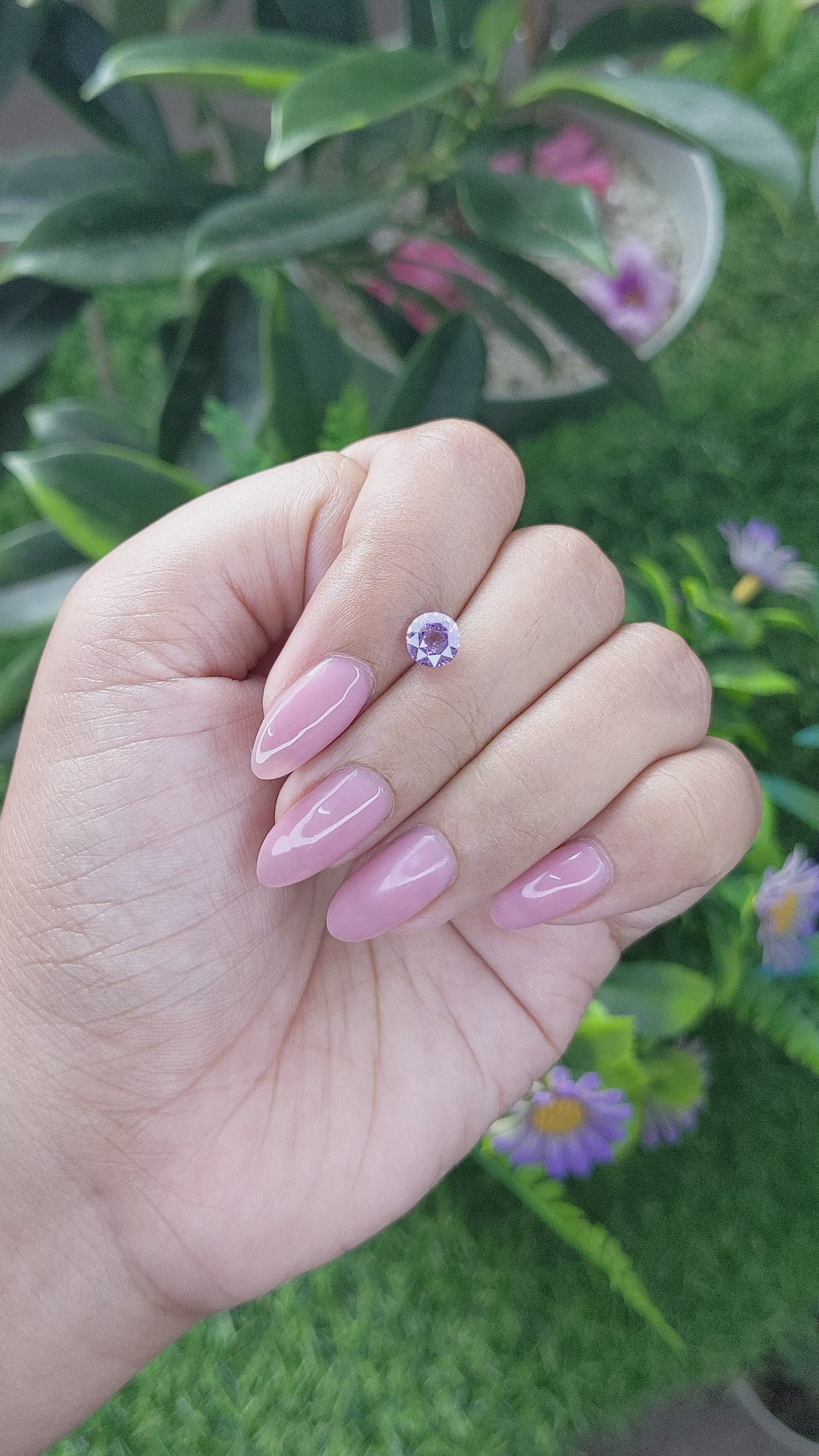1.10 Ct. Purple Sapphire from Ceylon (Sri Lanka) Size Video