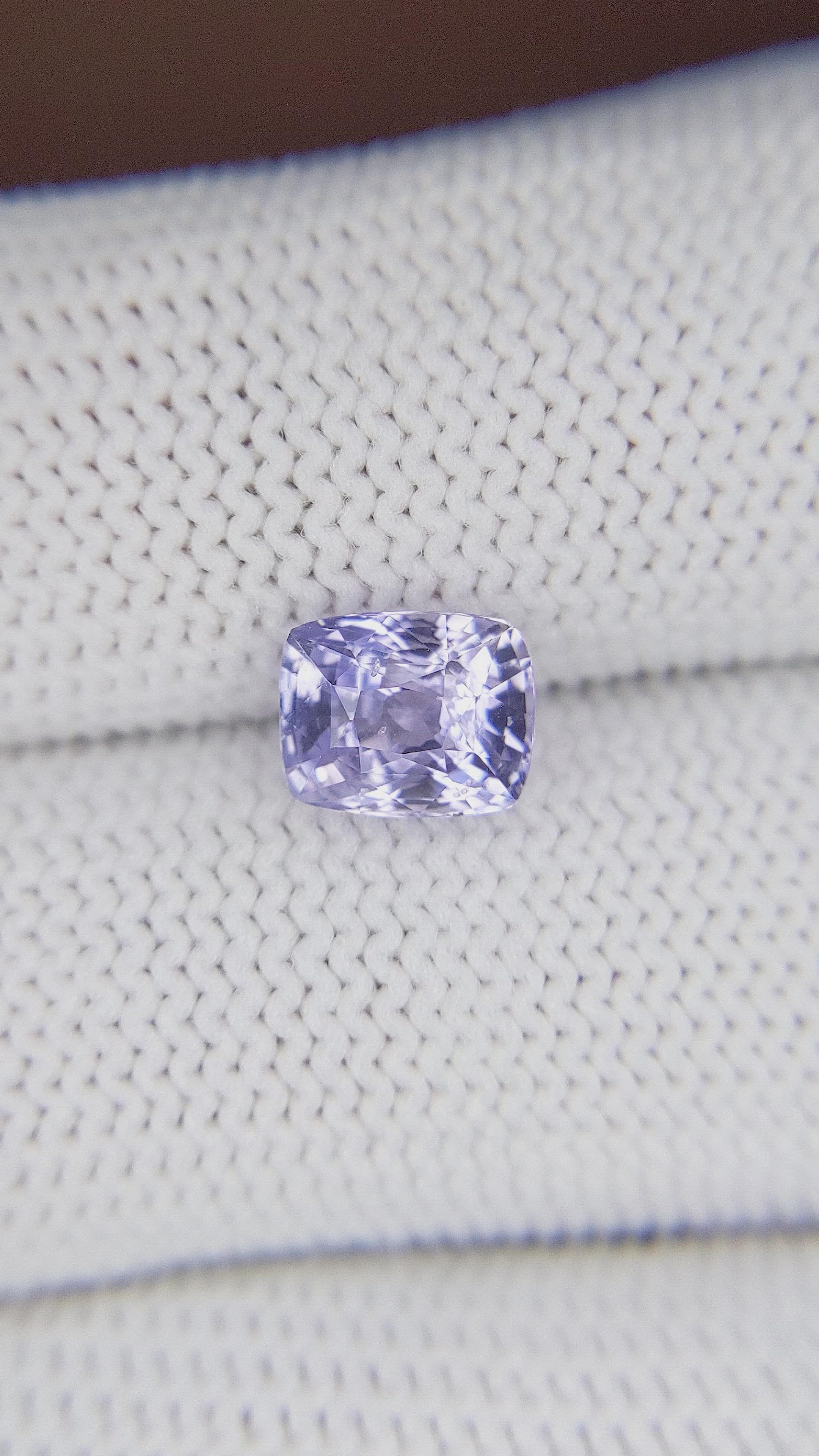 2.18 Ct. Purplish Blue Sapphire from Ceylon (Sri Lanka) Size Video