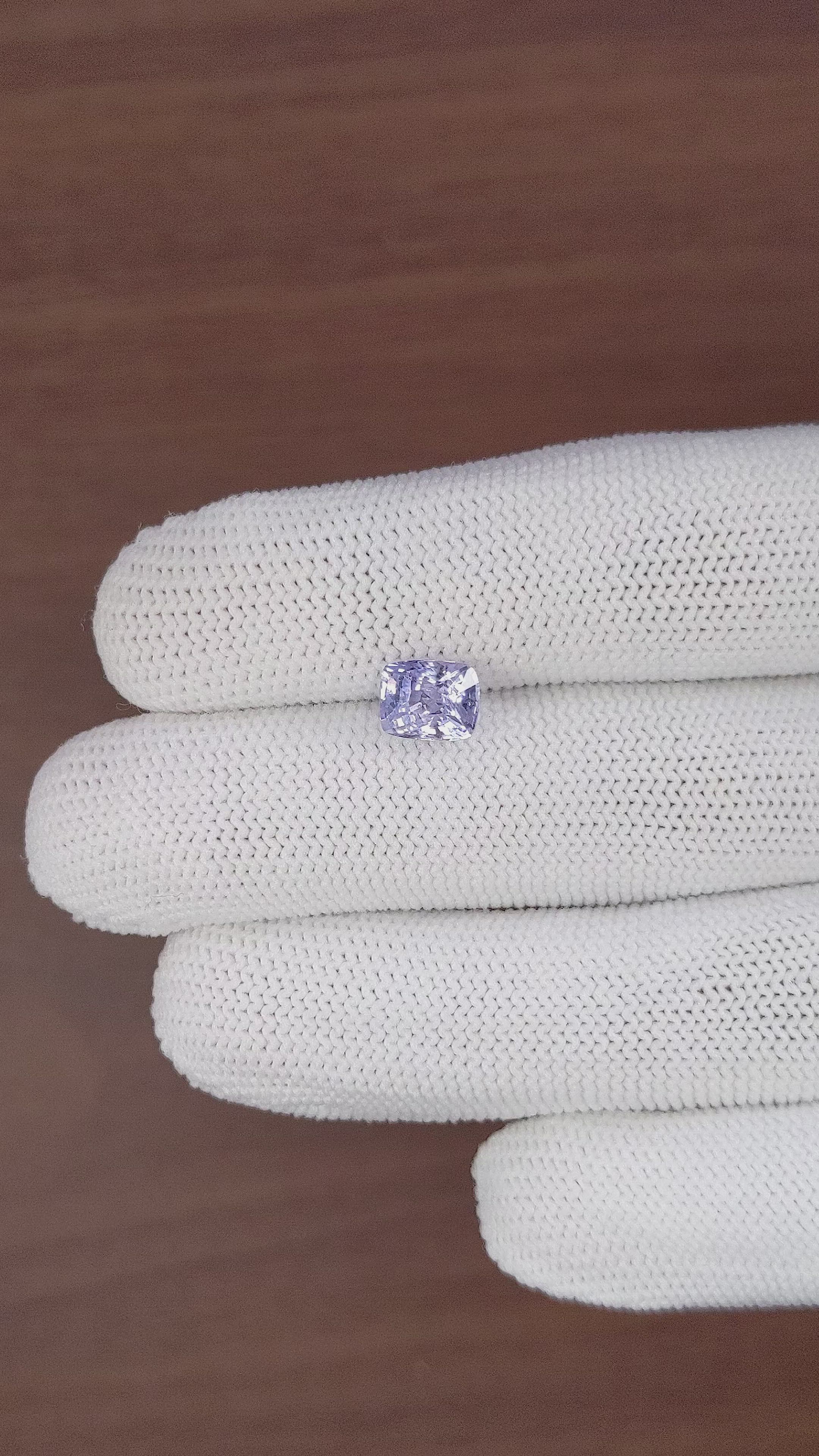 2.18 Ct. Purplish Blue Sapphire from Ceylon (Sri Lanka) Size Video