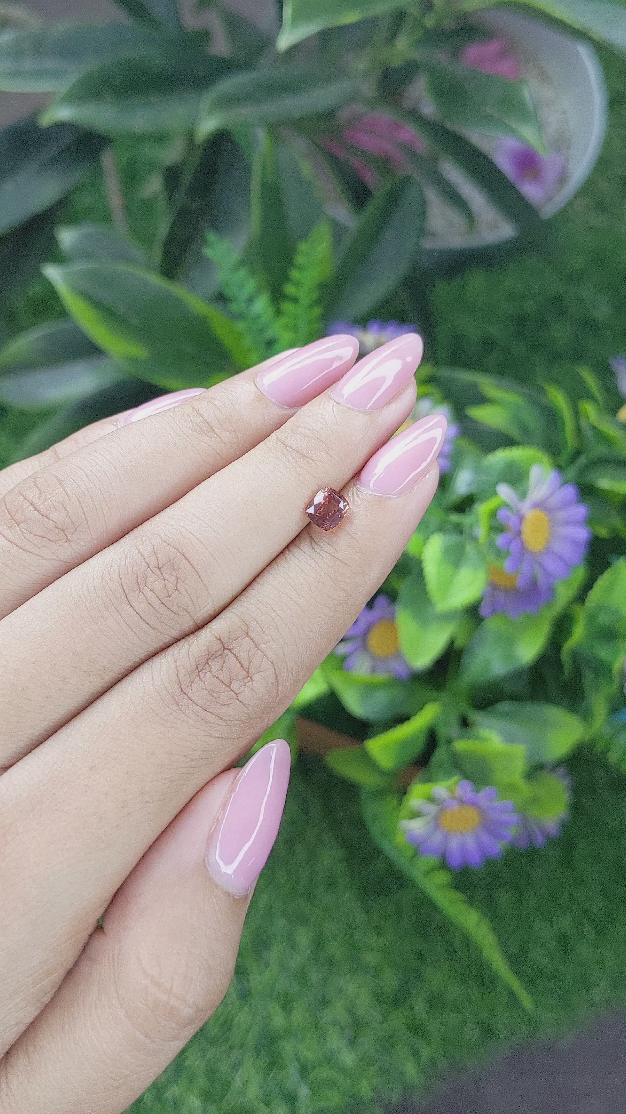 1.07 Ct. Padparadscha Sapphire from Madagascar Size Video