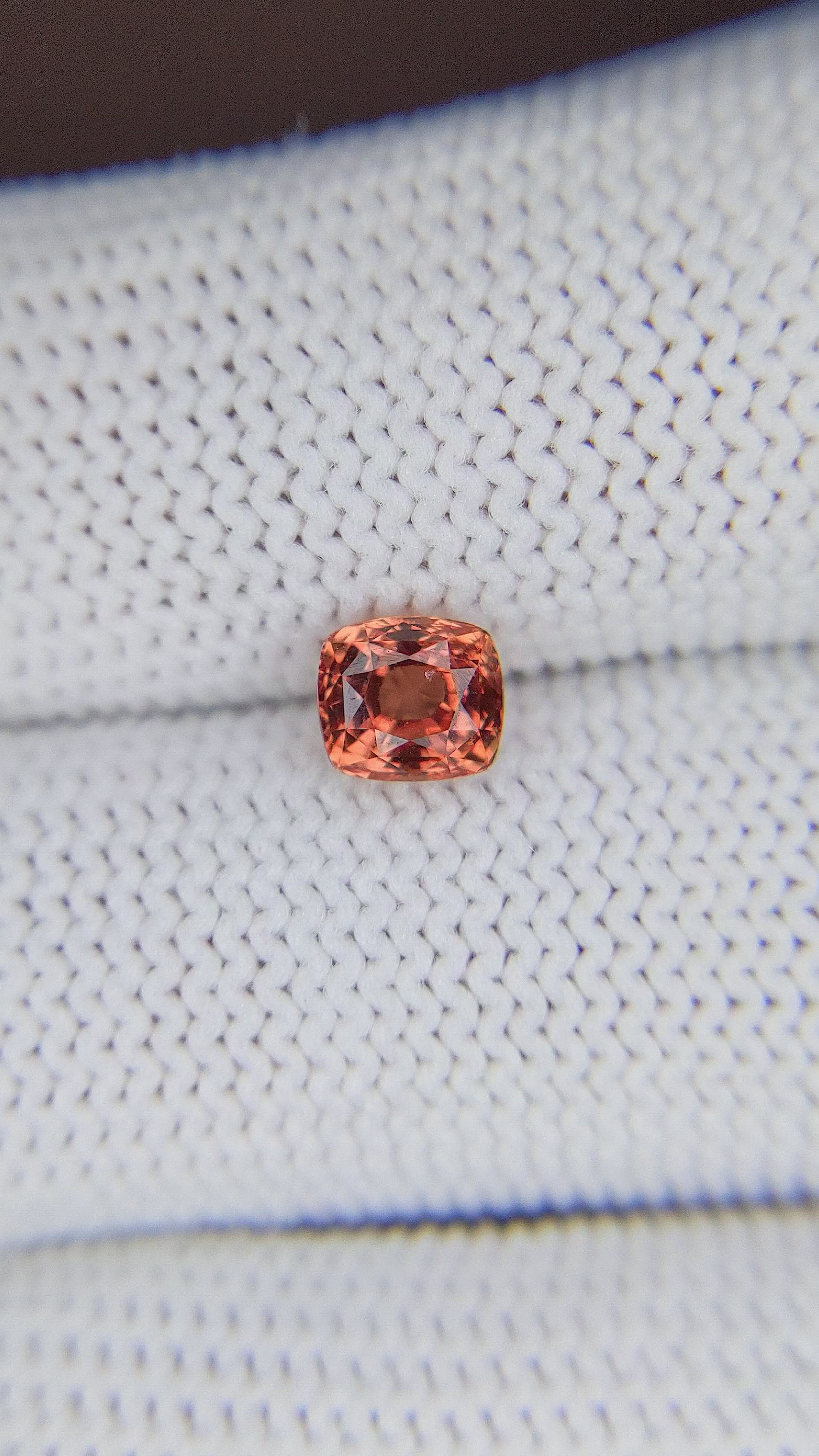 1.07 Ct. Padparadscha Sapphire from Madagascar Size Video