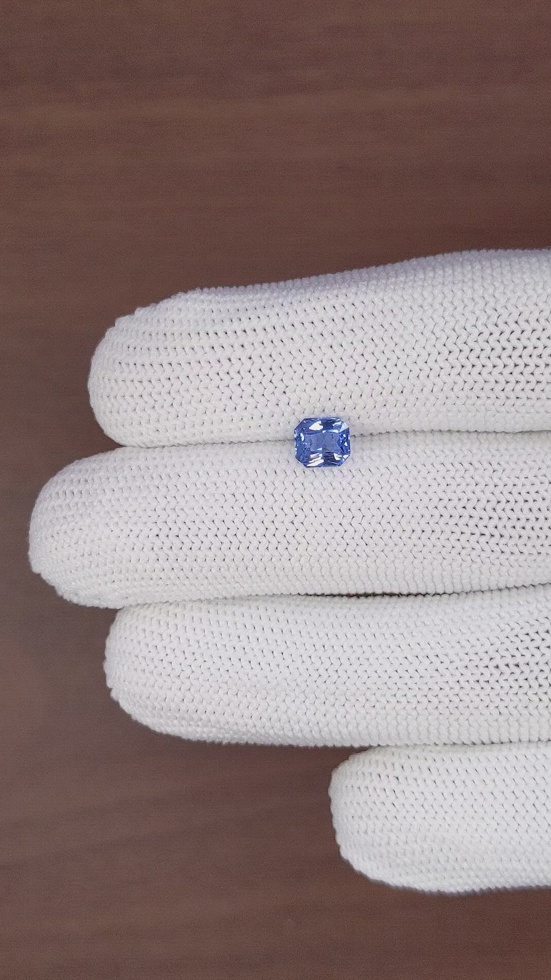 1.09 Ct. Blue Sapphire from Ceylon (Sri Lanka) Size Video