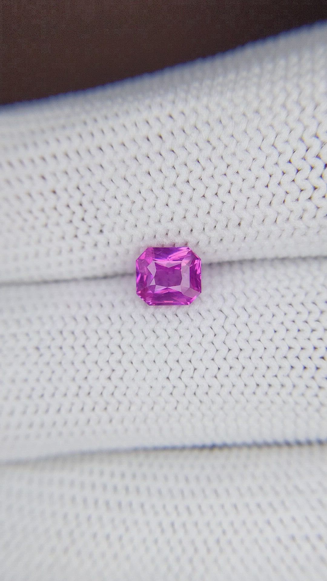 1.06 Ct. Purplish Pink Sapphire from Ceylon (Sri Lanka) Size Video