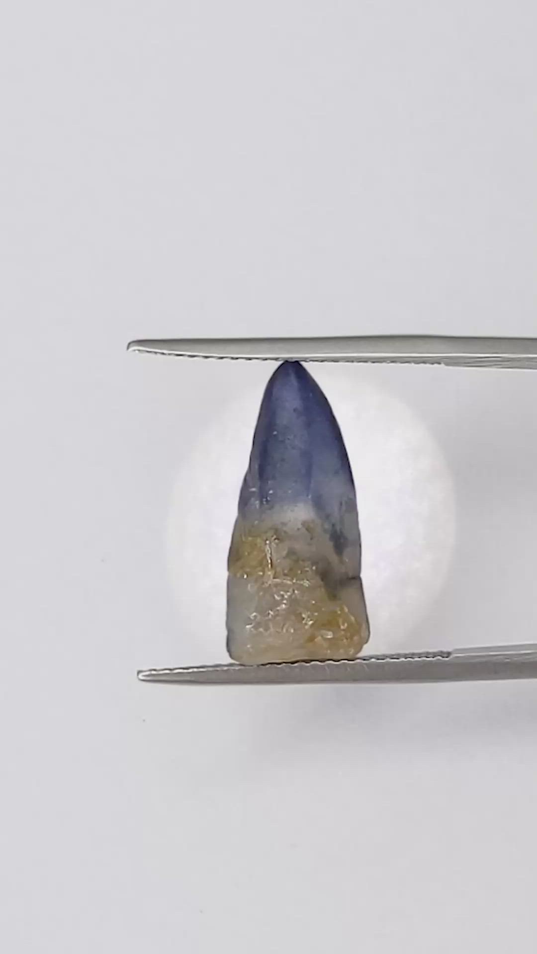 10.46 Ct. Bi Color Sapphire Crystal from Ceylon (Sri Lanka) Size Video