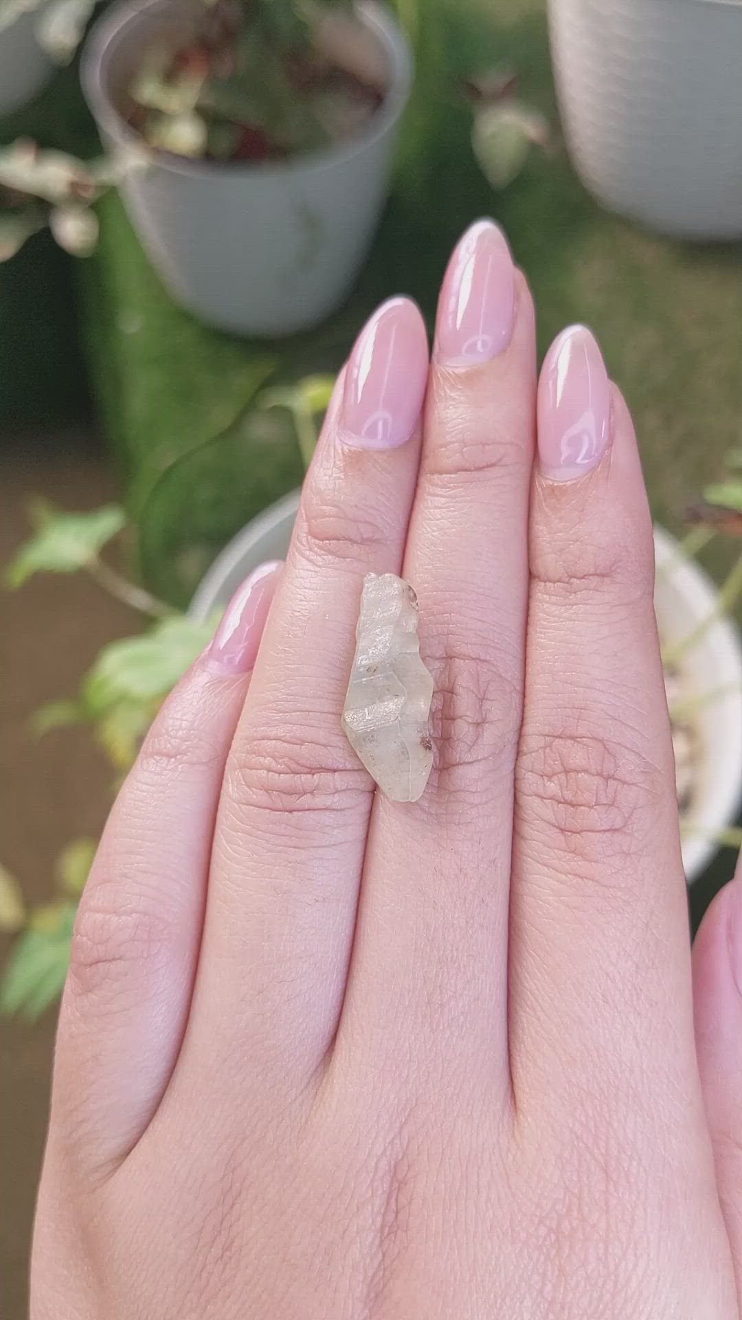 12.11 Ct. Greenish Yellow Sapphire Crystal from Ceylon (Sri Lanka) Size Video