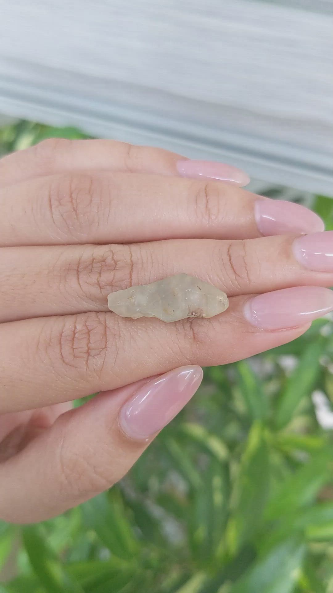 12.11 Ct. Greenish Yellow Sapphire Crystal from Ceylon (Sri Lanka) Size Video