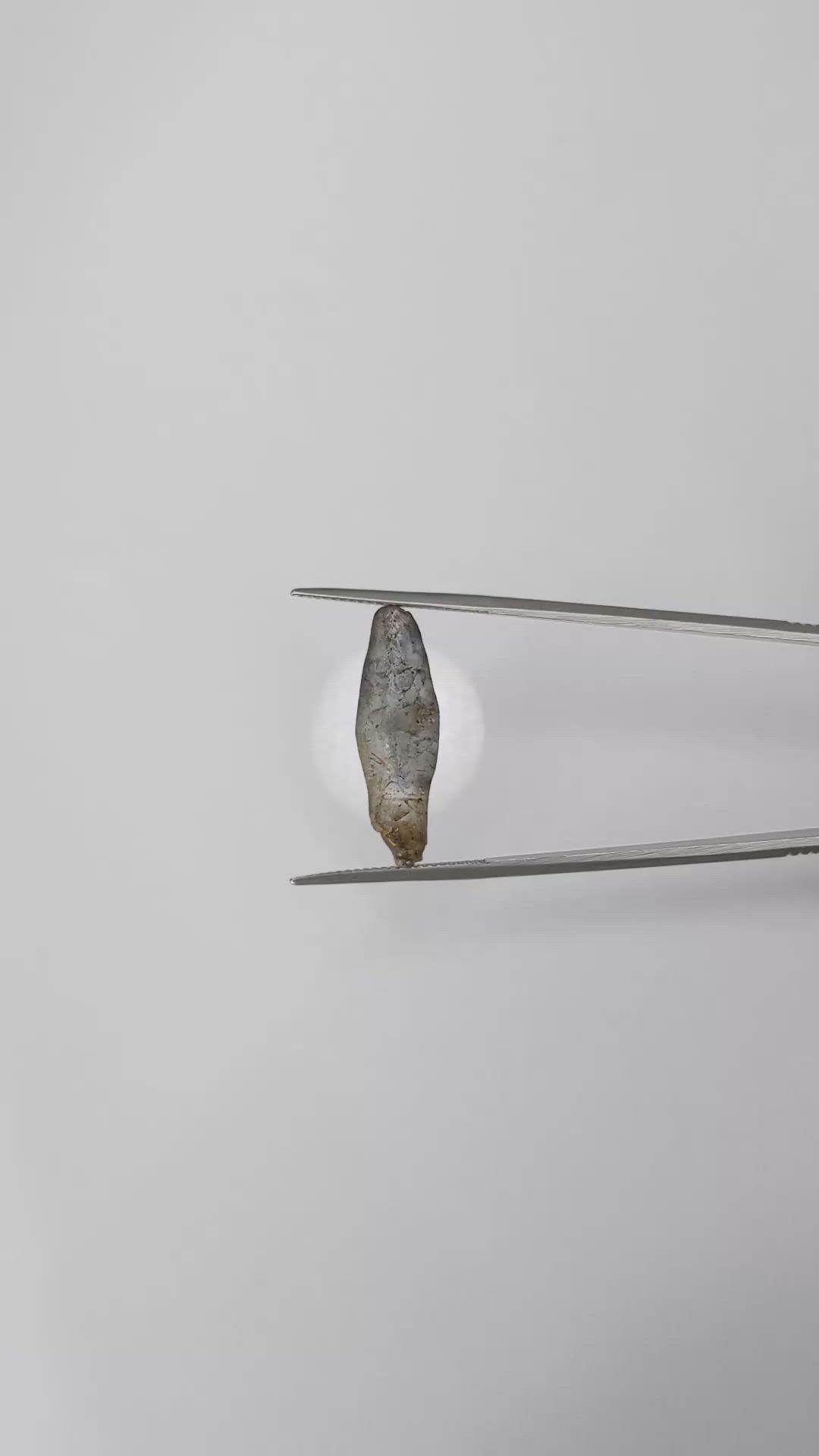 8.32 Ct. Blue Sapphire Crystal from Ceylon (Sri Lanka) Size Video