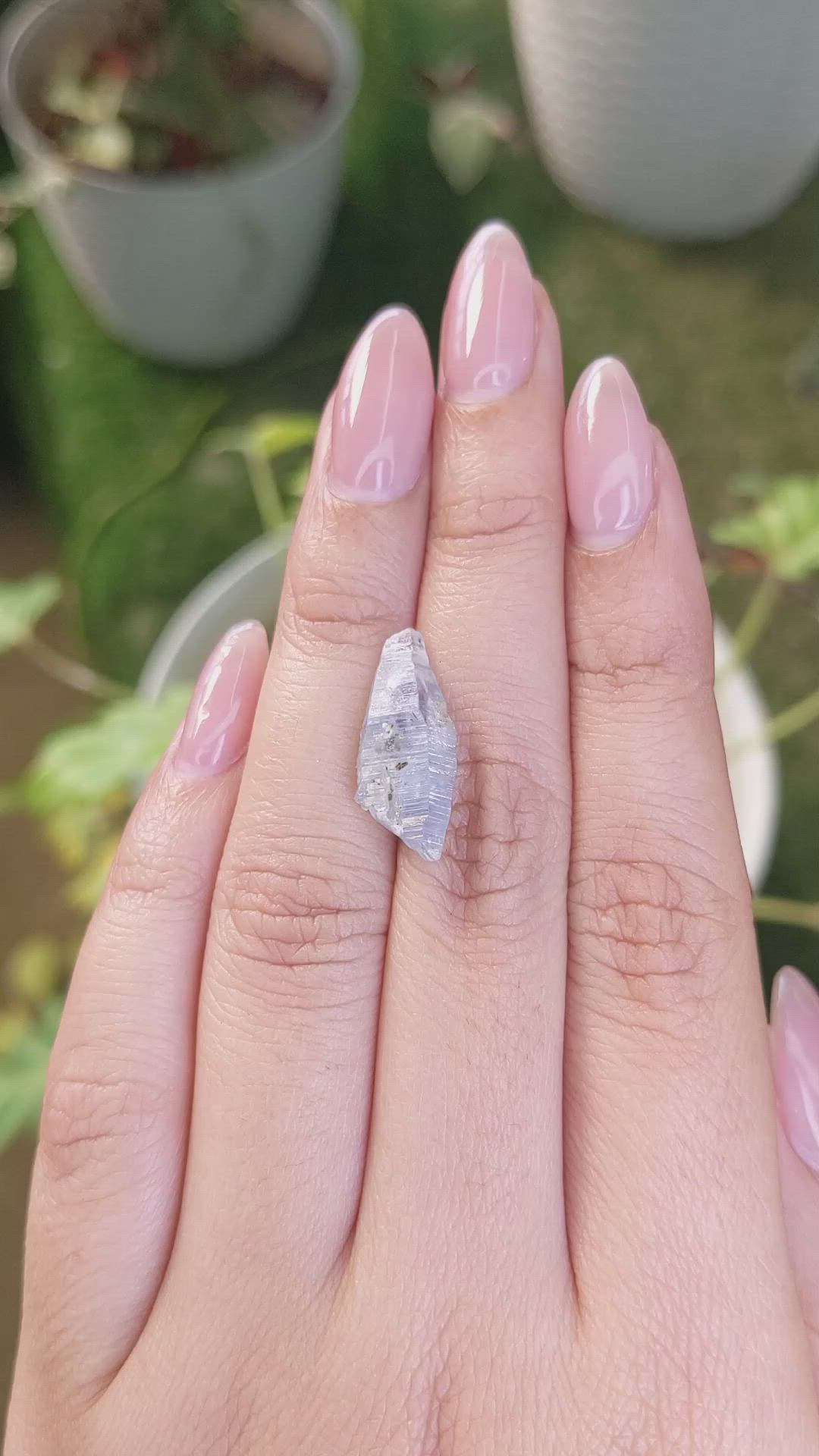 8.78 Ct. Blue Sapphire Crystal from Ceylon (Sri Lanka) Size Video