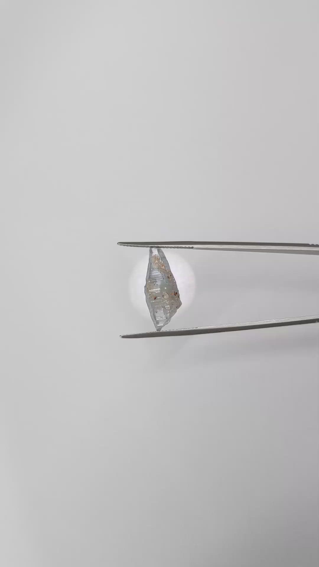 8.78 Ct. Blue Sapphire Crystal from Ceylon (Sri Lanka) Size Video