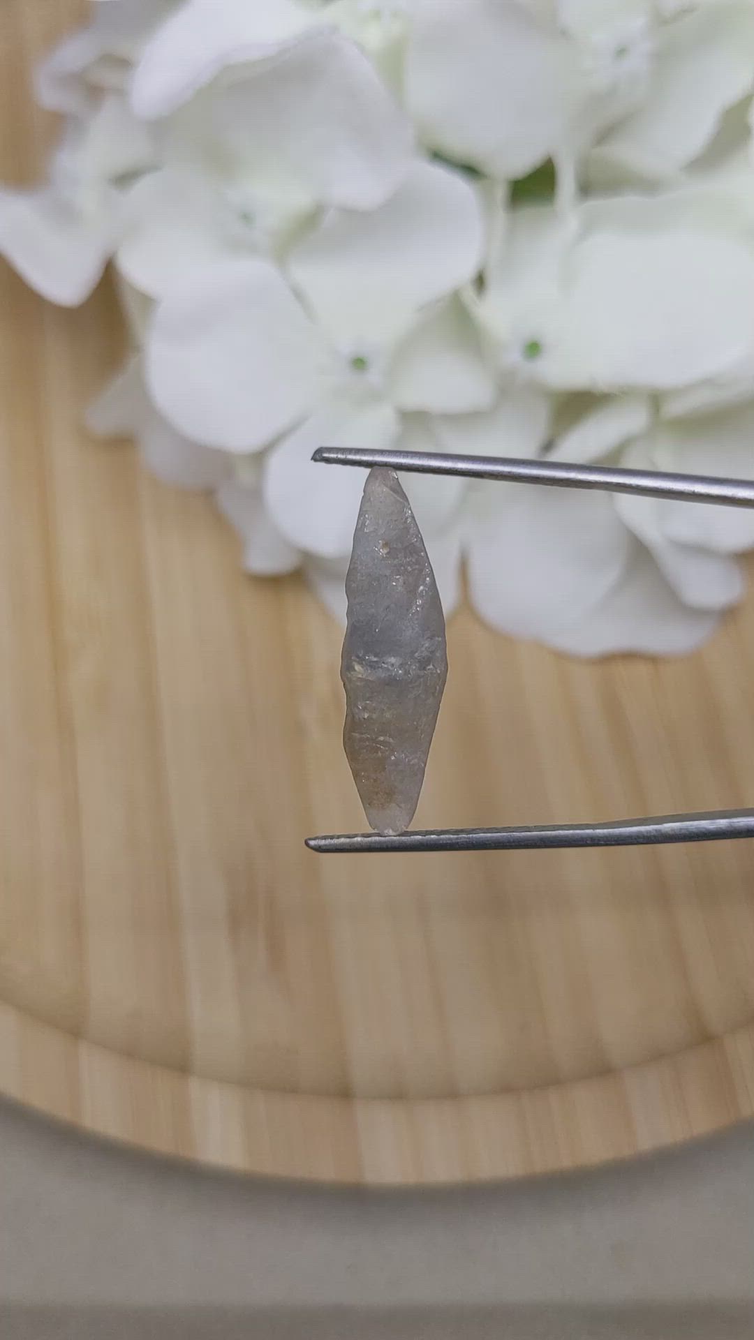 8.14 Ct. Blue Sapphire Crystal from Ceylon (Sri Lanka) Size Video