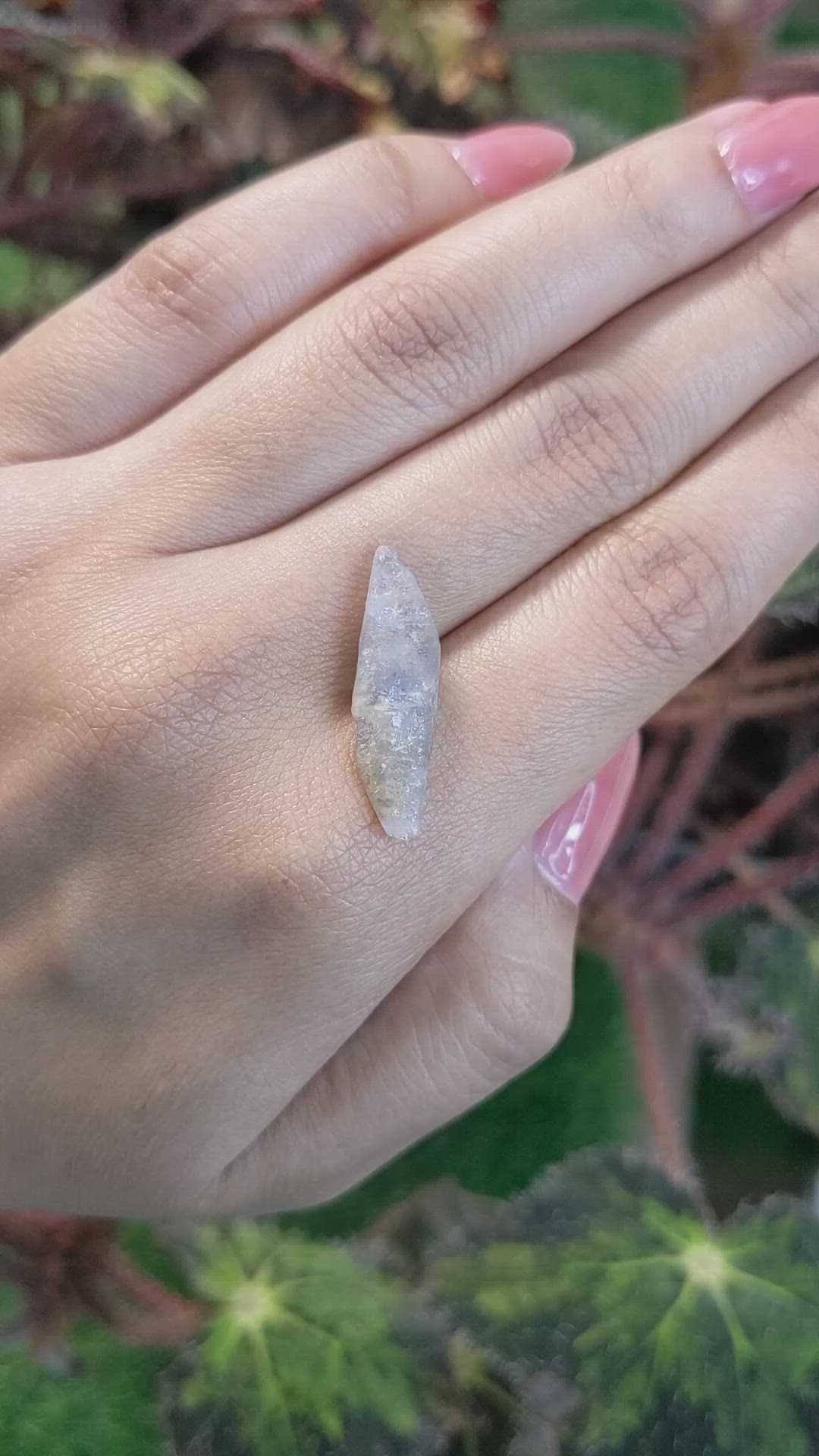 8.14 Ct. Blue Sapphire Crystal from Ceylon (Sri Lanka) Size Video