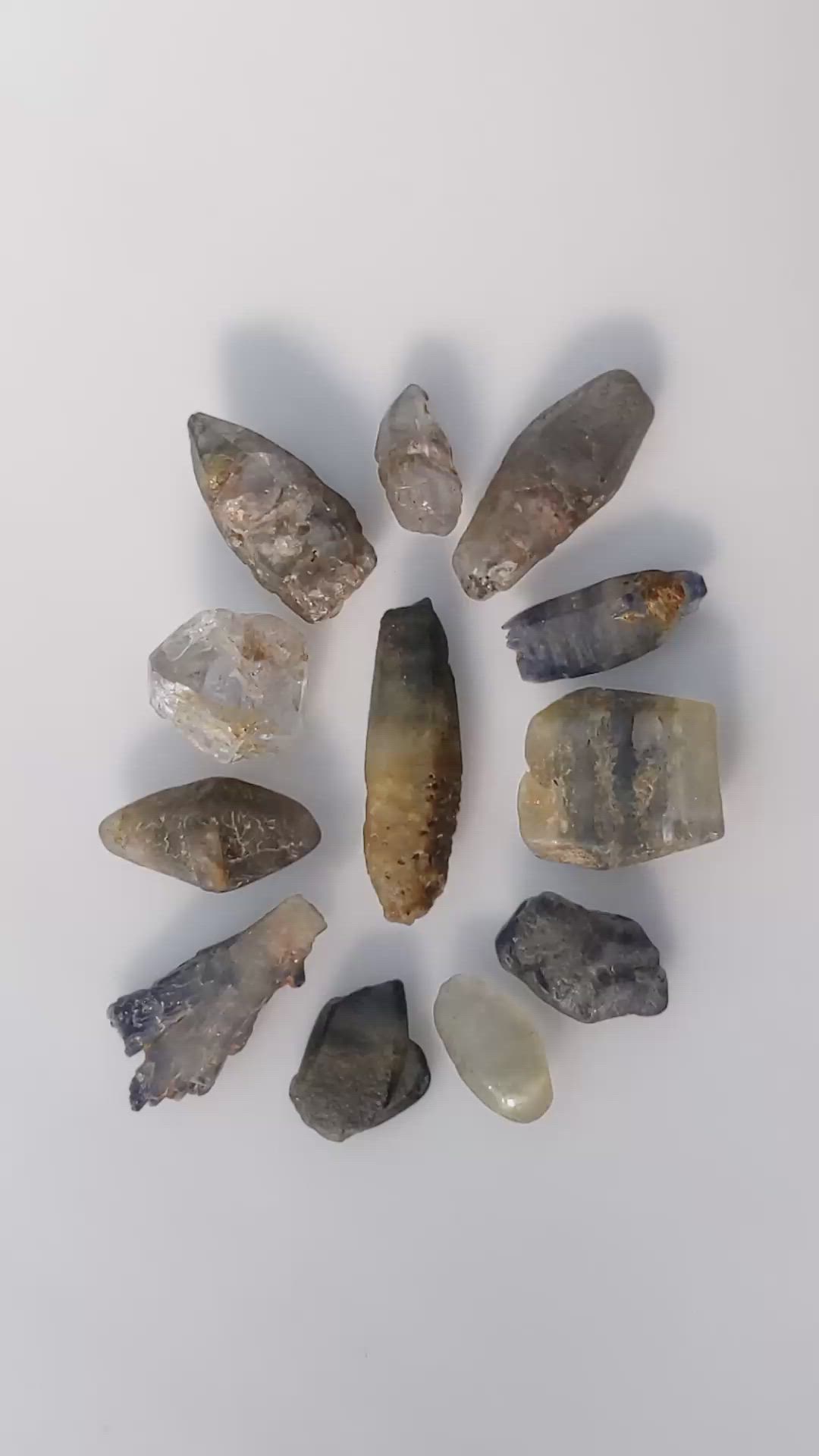 67.40 Ct. Multi Color Sapphire Crystal from Ceylon (Sri Lanka) Size Video