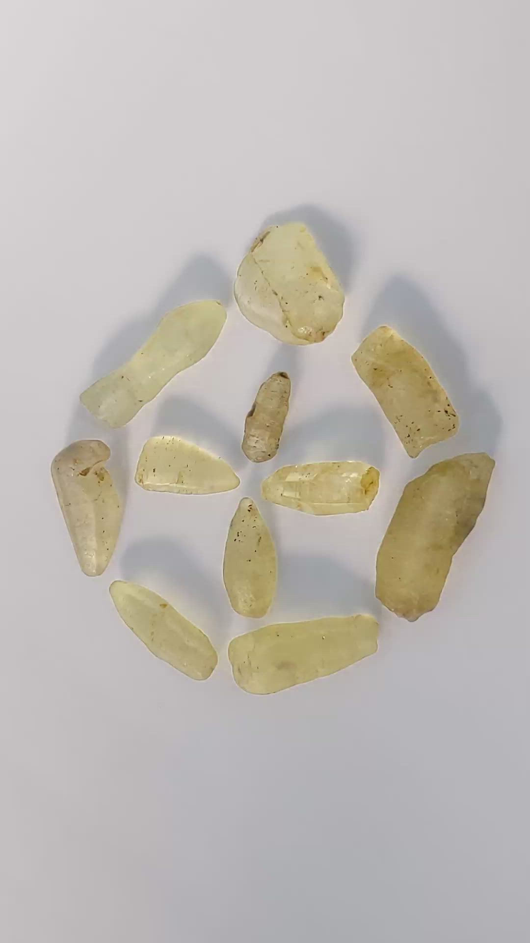 54.49 Ct. Yellow Sapphire Crystal from Ceylon (Sri Lanka) Size Video