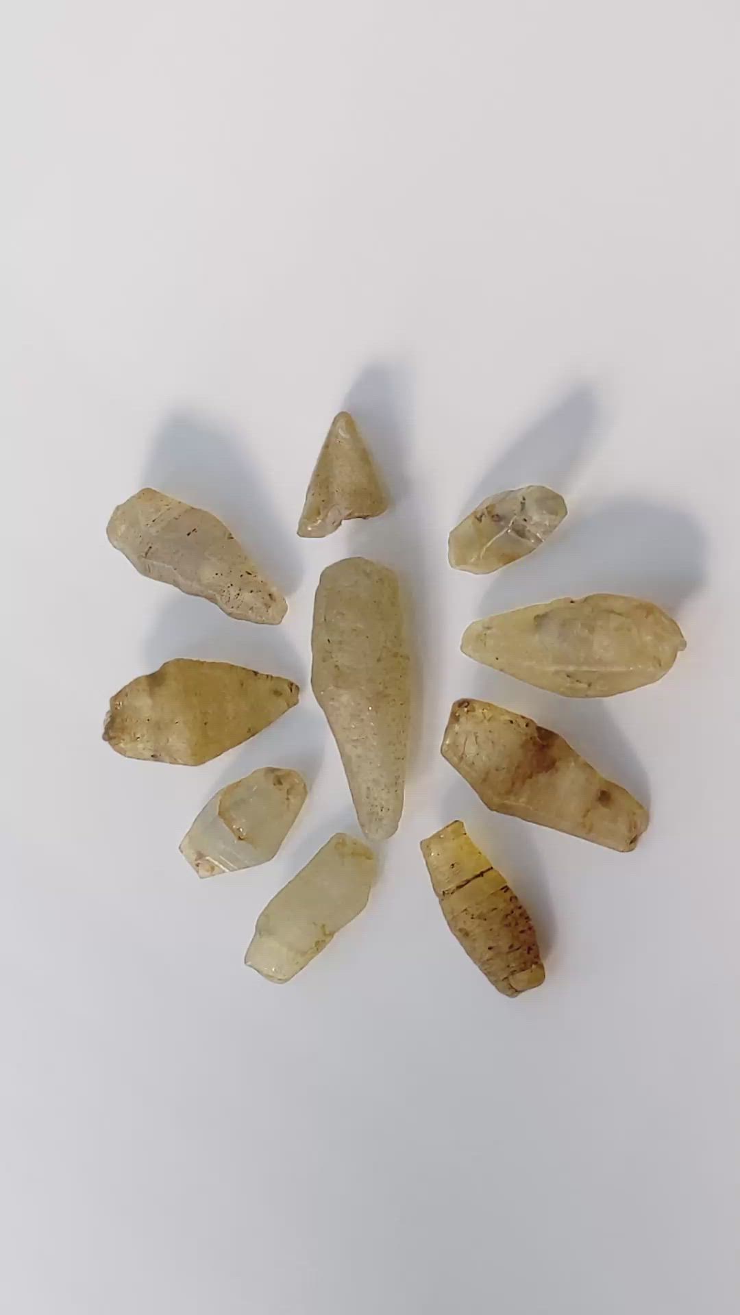 87.76 Ct. Yellow Sapphire Crystal from Ceylon (Sri Lanka) Size Video