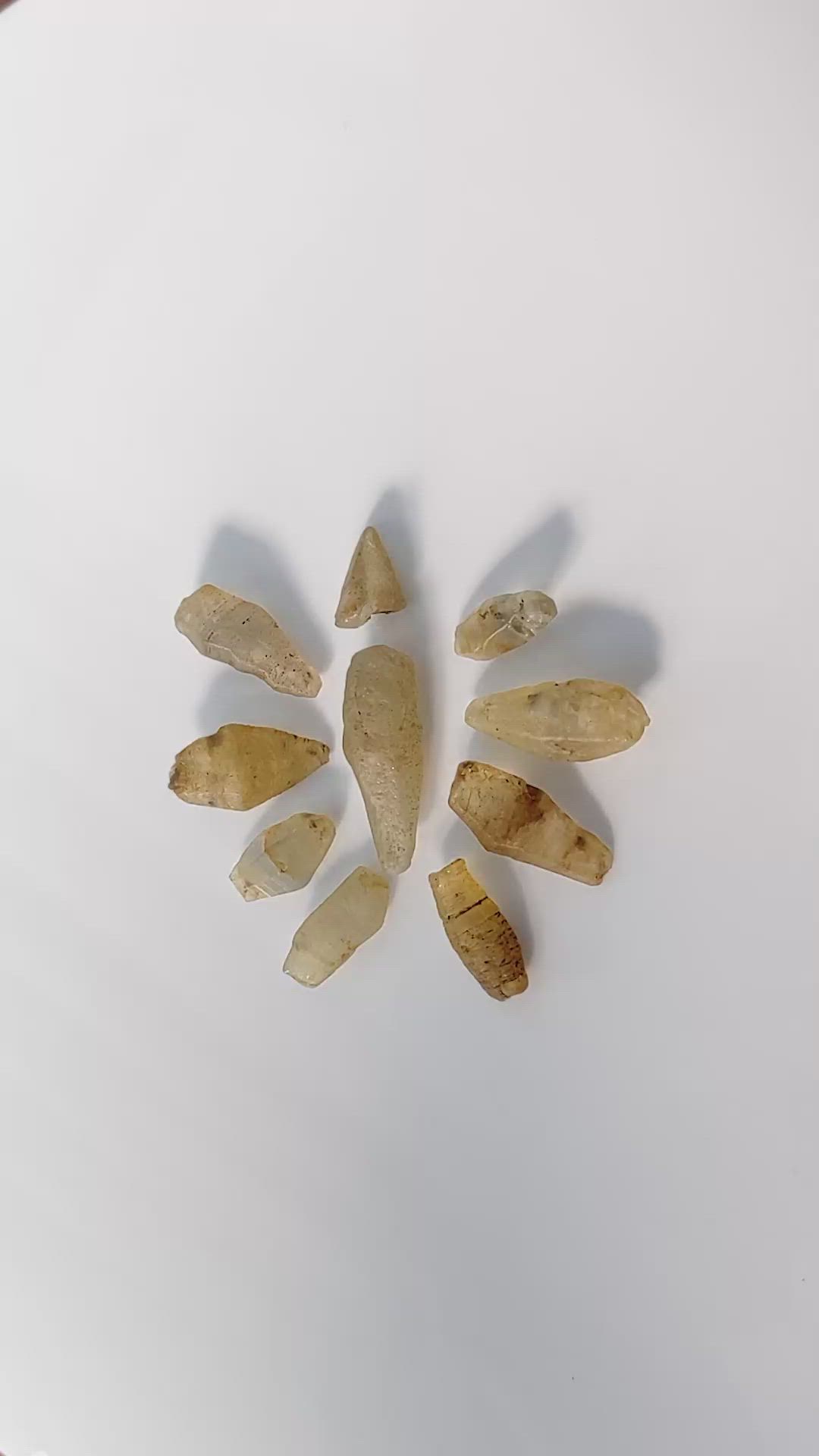 87.76 Ct. Yellow Sapphire Crystal from Ceylon (Sri Lanka) Size Video