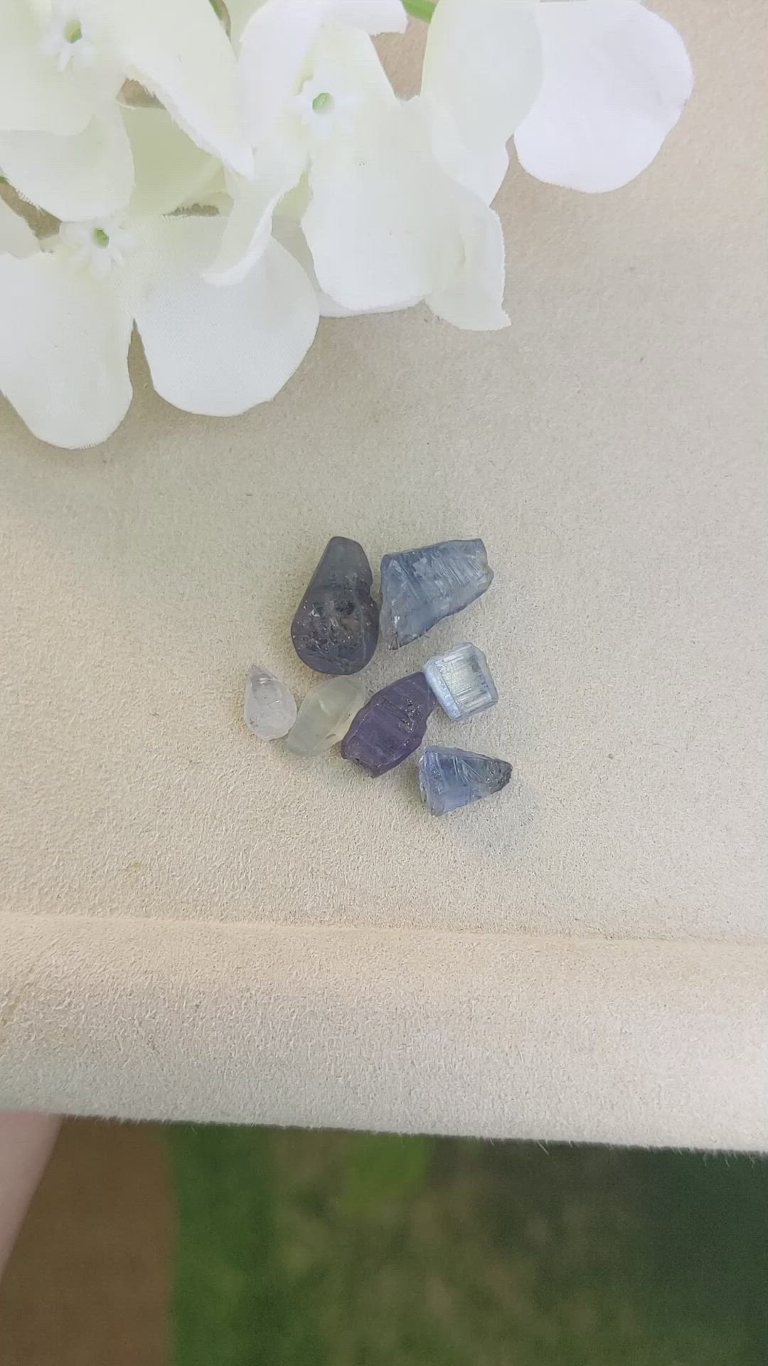 28.37 Ct. Multi Color Sapphire Crystal from Ceylon (Sri Lanka) Size Video