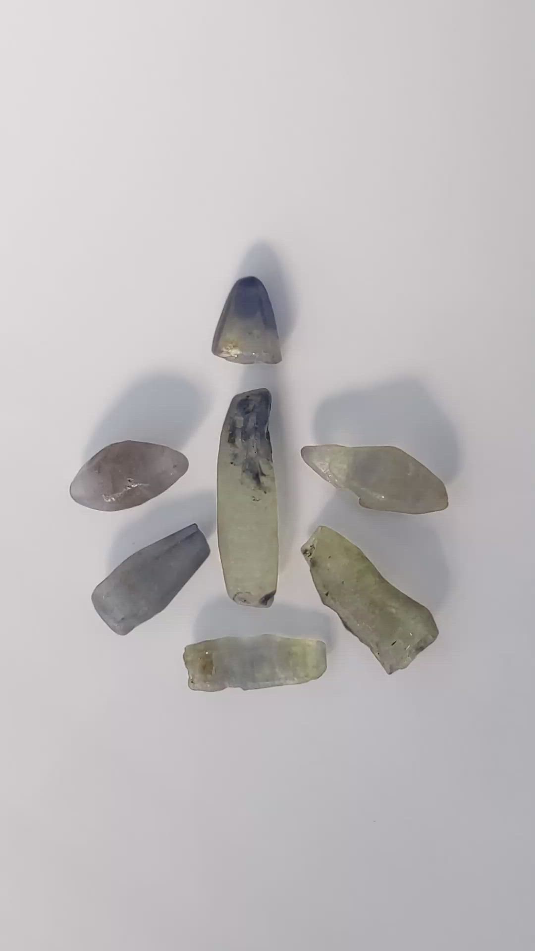 39.89 Ct. Multi Color Sapphire Crystal from Ceylon (Sri Lanka) Size Video