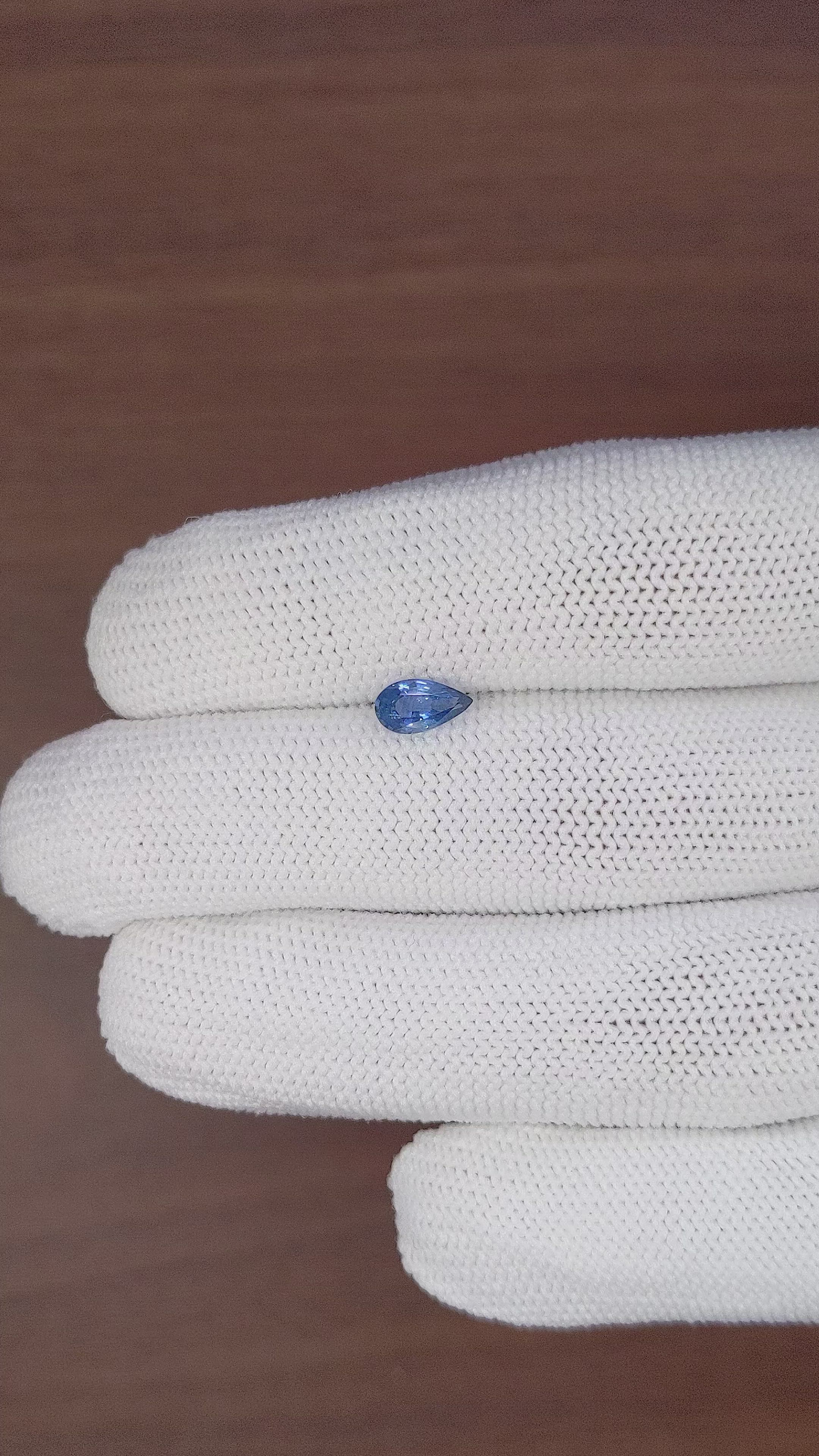 0.74 Ct. Blue Sapphire from Ceylon (Sri Lanka) Size Video