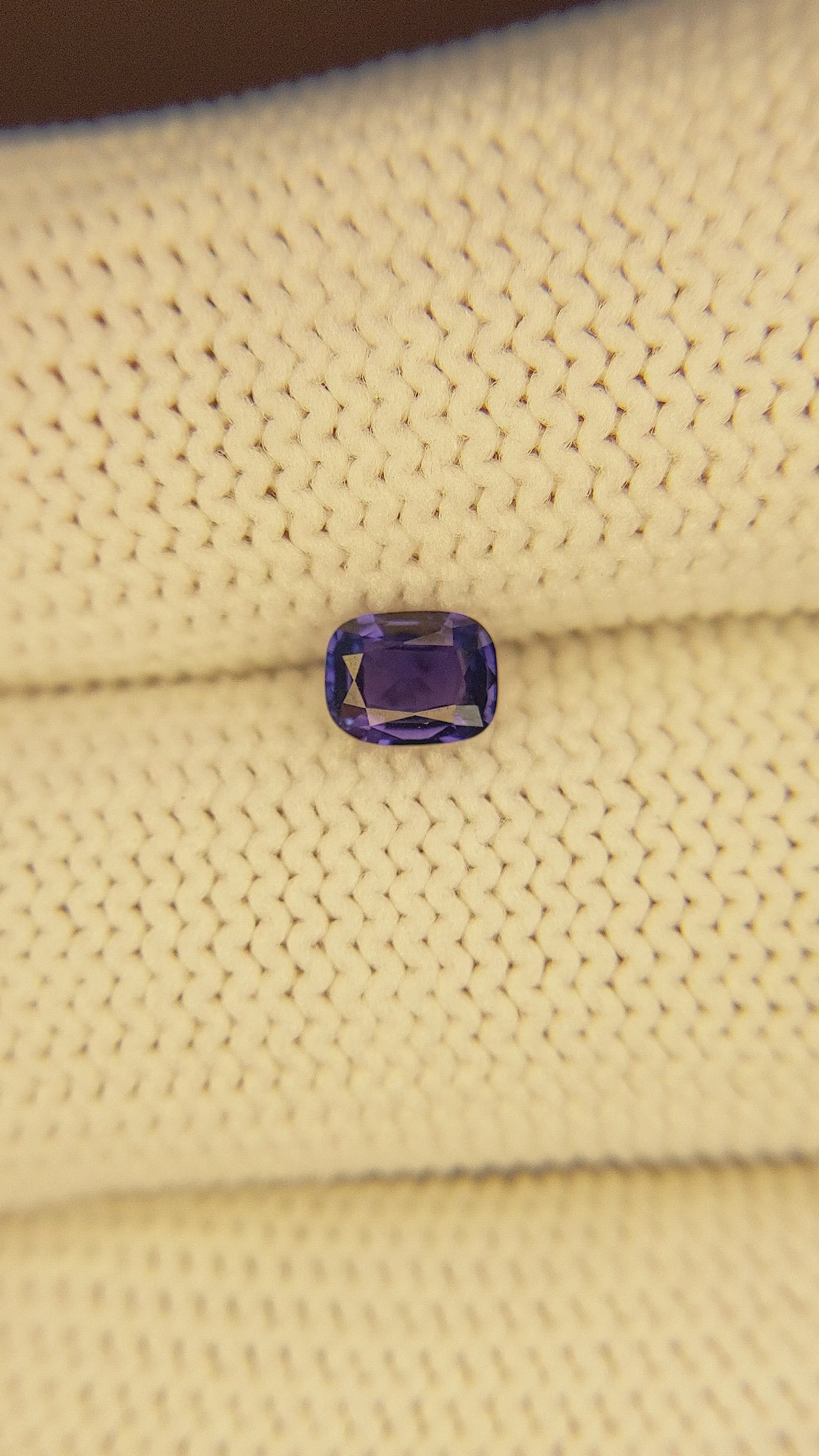 0.50 Ct. Color Change Sapphire from Ceylon (Sri Lanka) Size Video