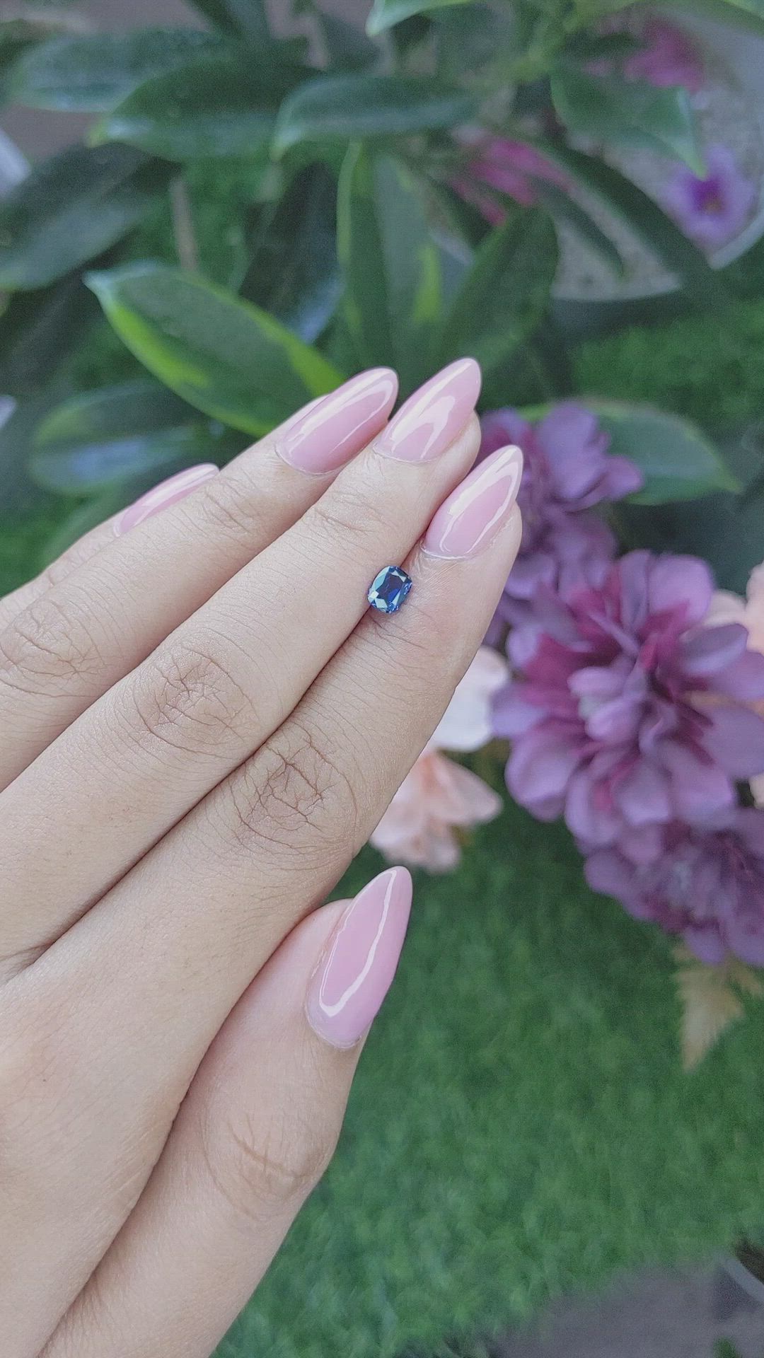 0.50 Ct. Color Change Sapphire from Ceylon (Sri Lanka) Size Video