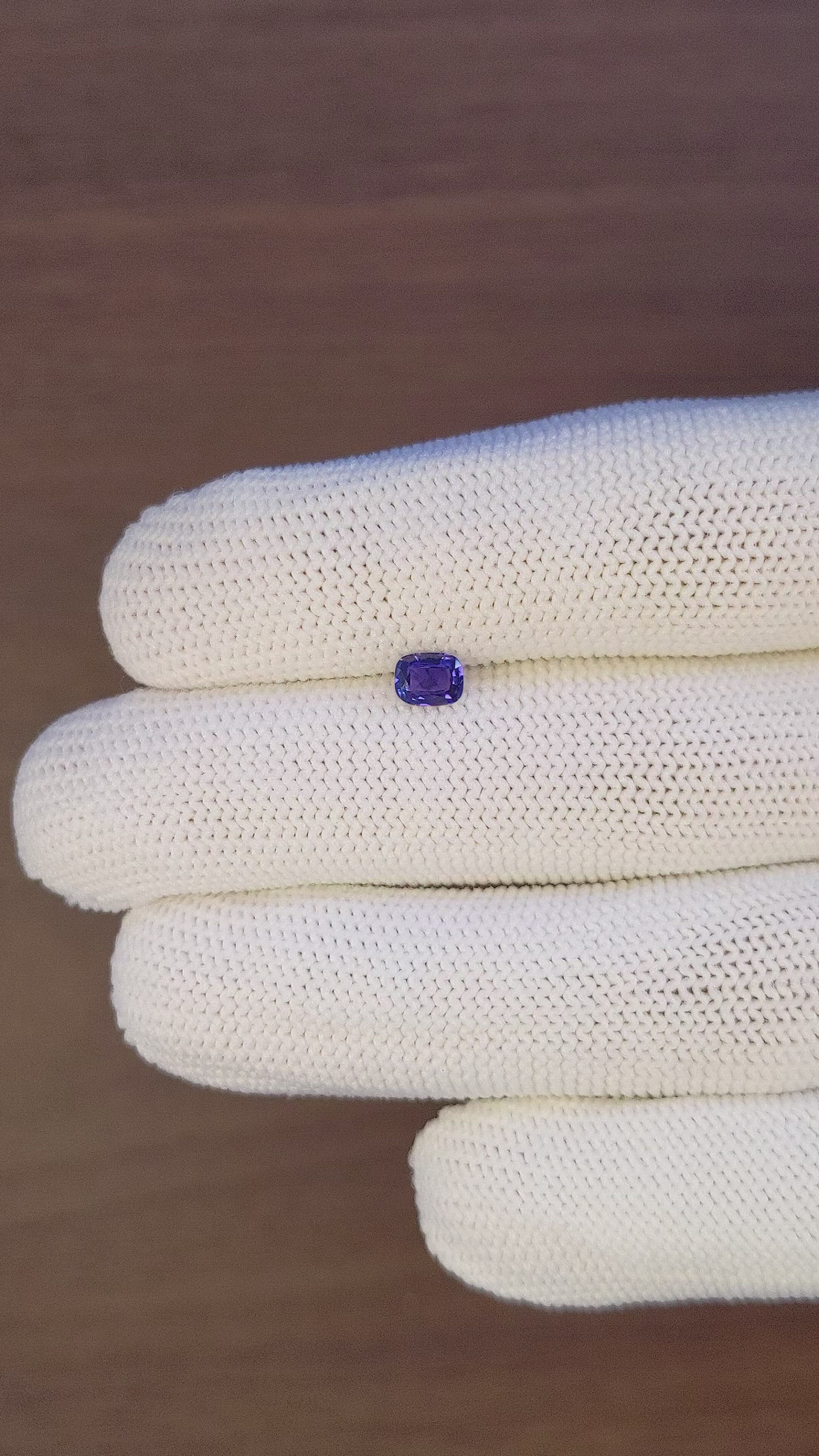 0.50 Ct. Color Change Sapphire from Ceylon (Sri Lanka) Size Video