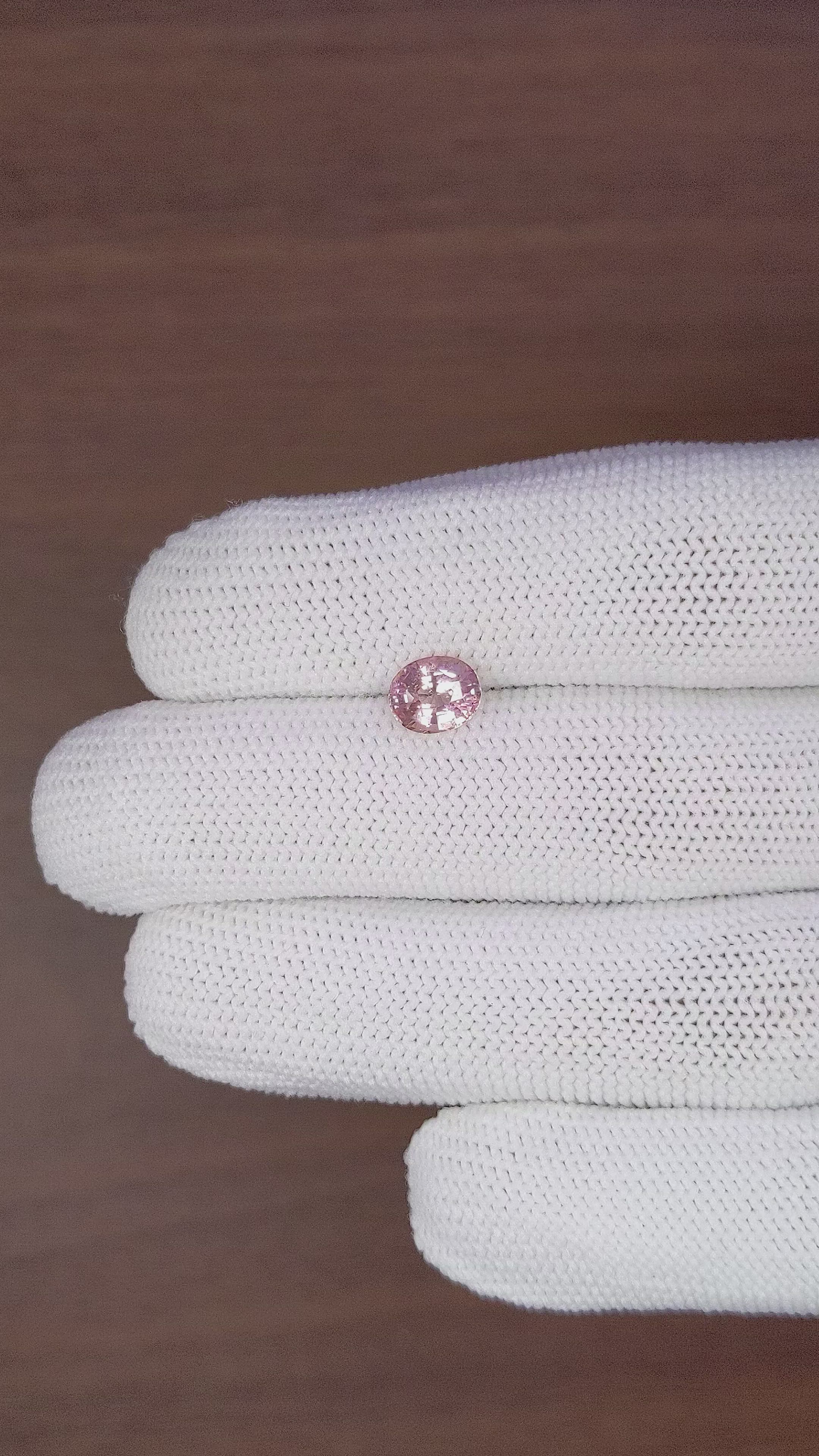 1.58 Ct. Pink Sapphire from Ceylon (Sri Lanka) Size Video