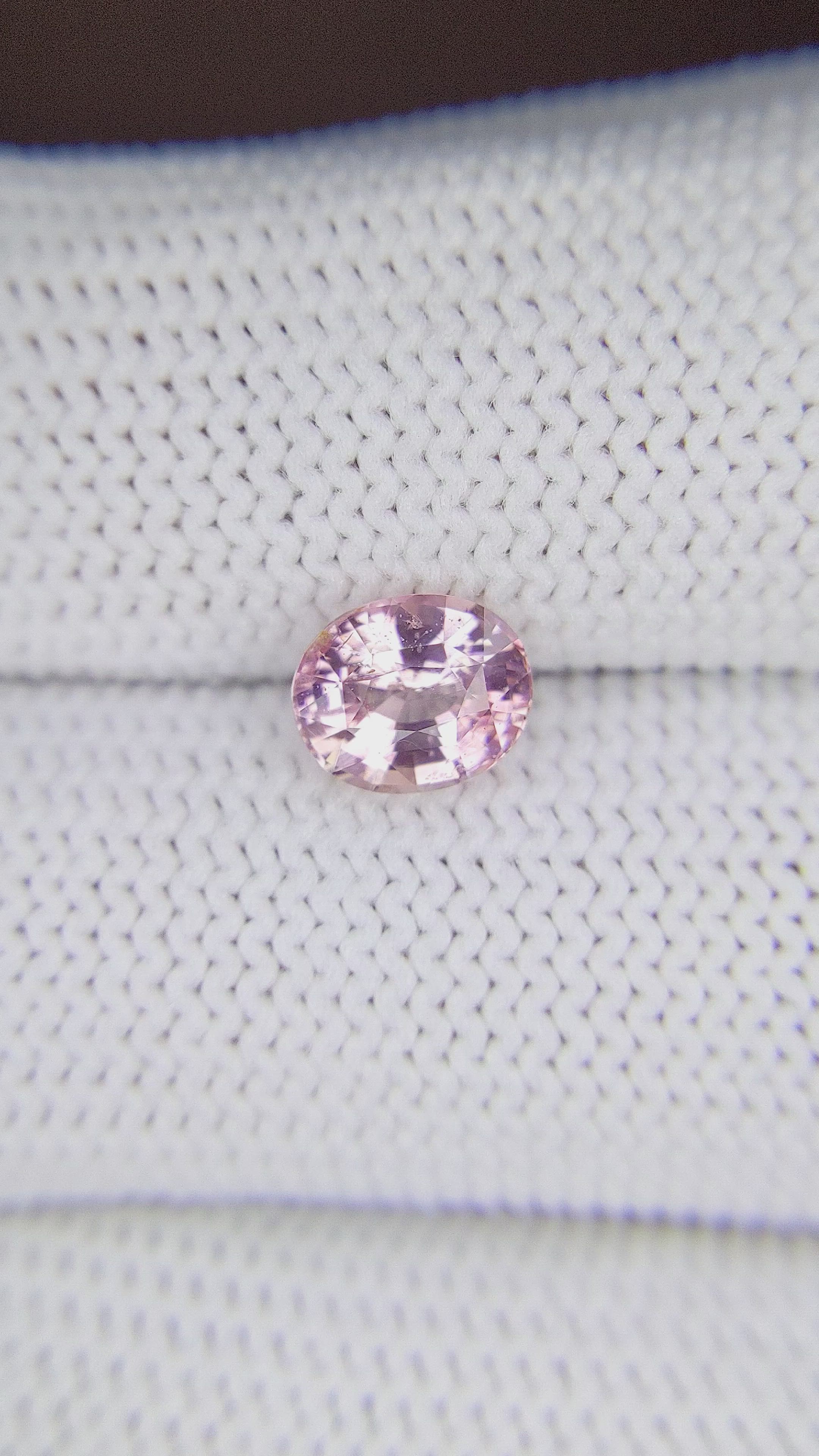 1.58 Ct. Pink Sapphire from Ceylon (Sri Lanka) Size Video