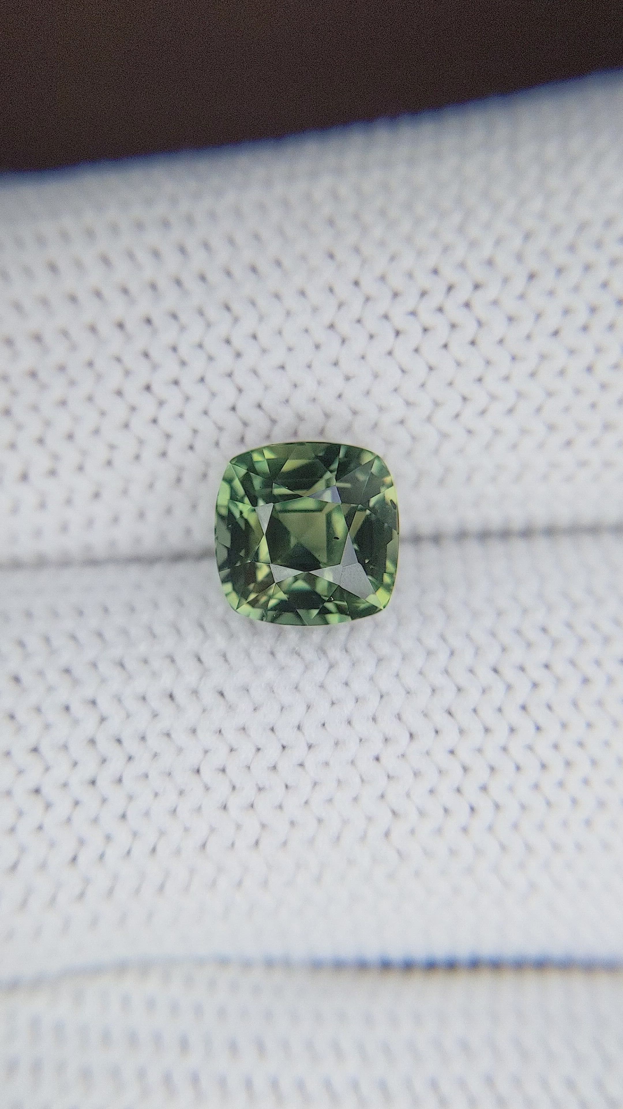 3.21 Ct. Green Sapphire from Tanzania Size Video