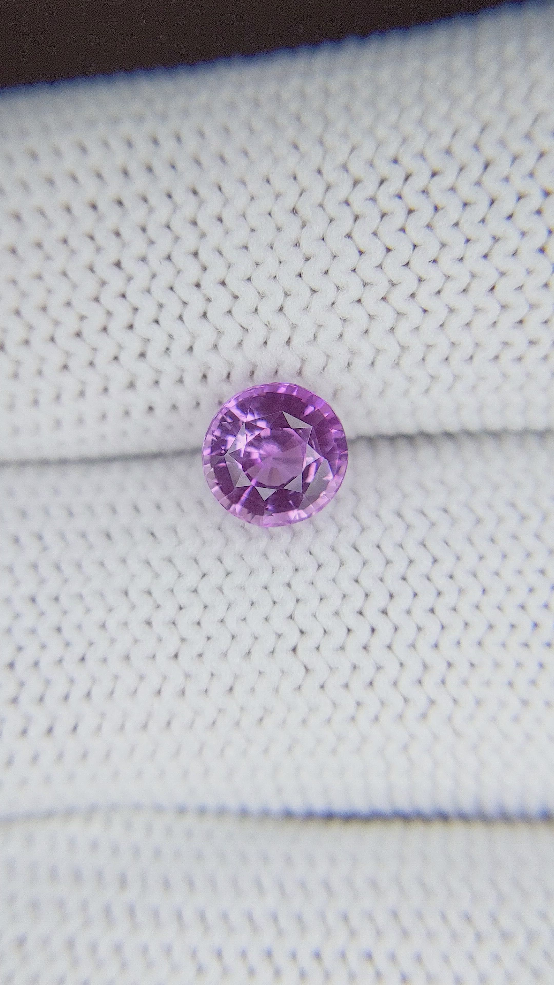 1.60 Ct. Pinkish Purple Sapphire from Tanzania Size Video