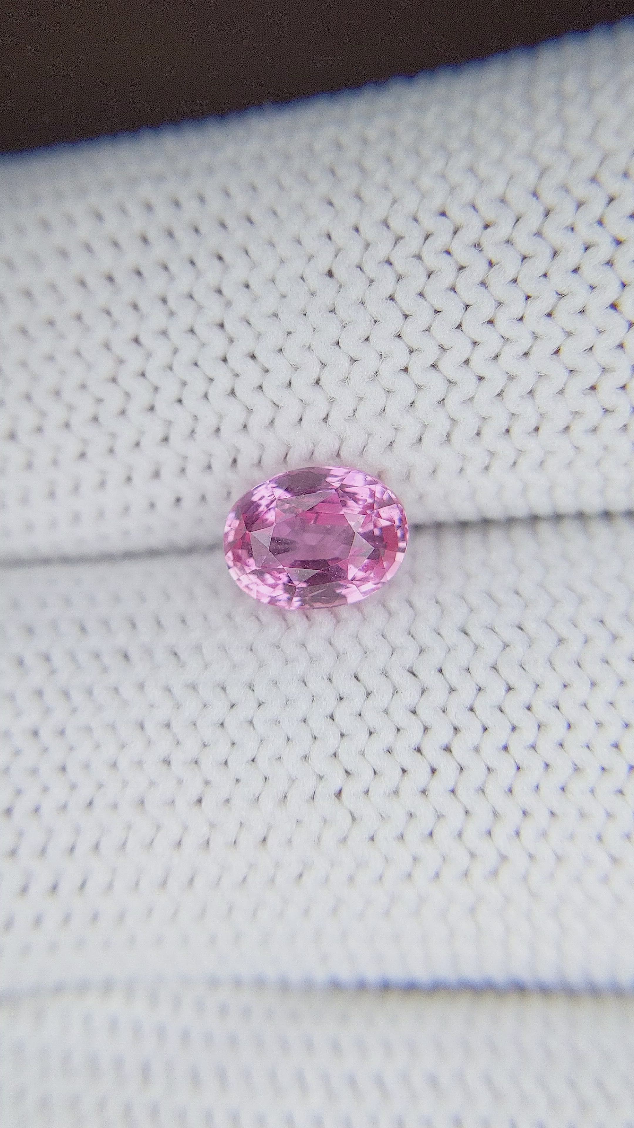1.50 Ct. Pink Sapphire from Tanzania Size Video
