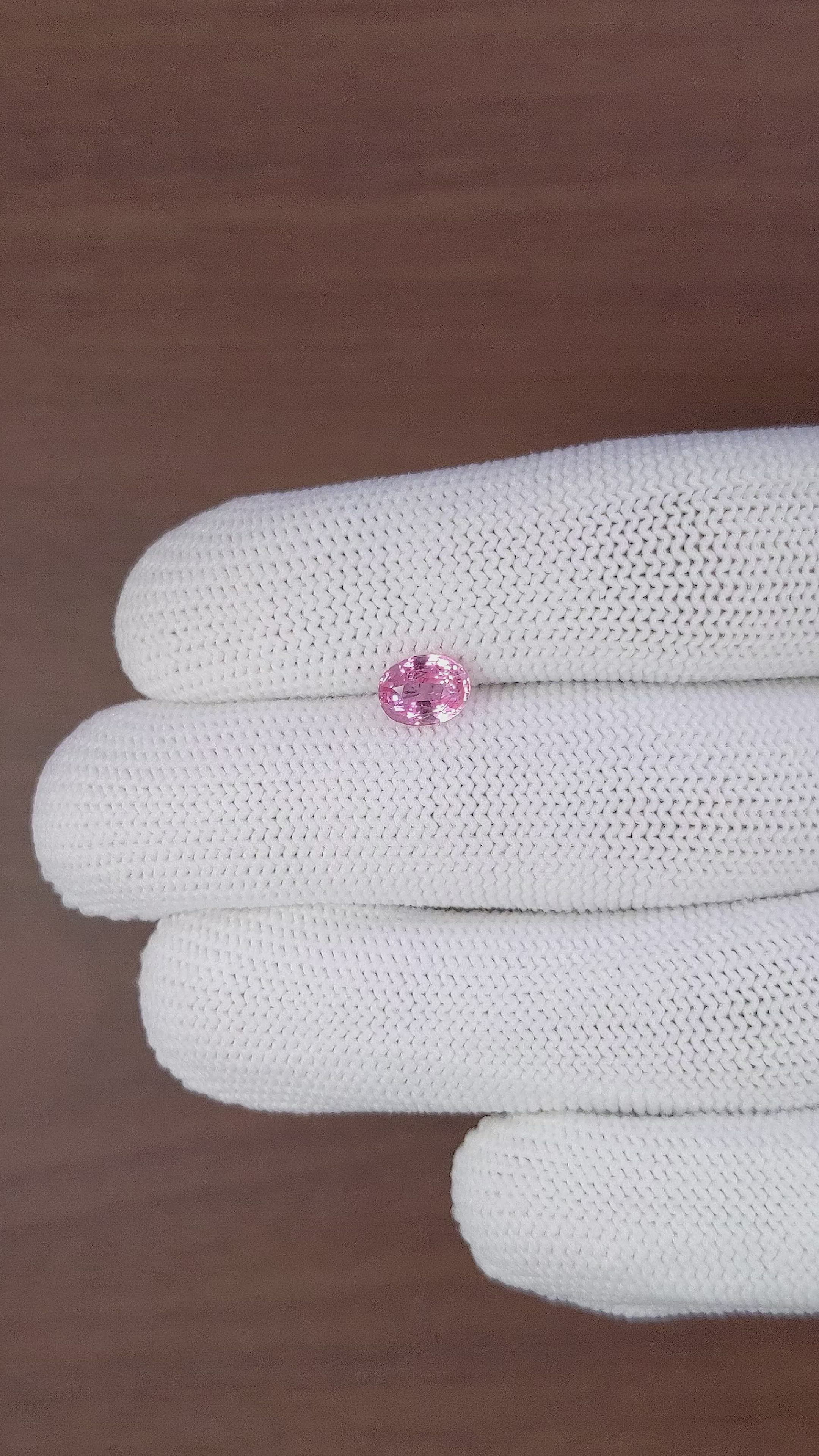 1.50 Ct. Pink Sapphire from Tanzania Size Video