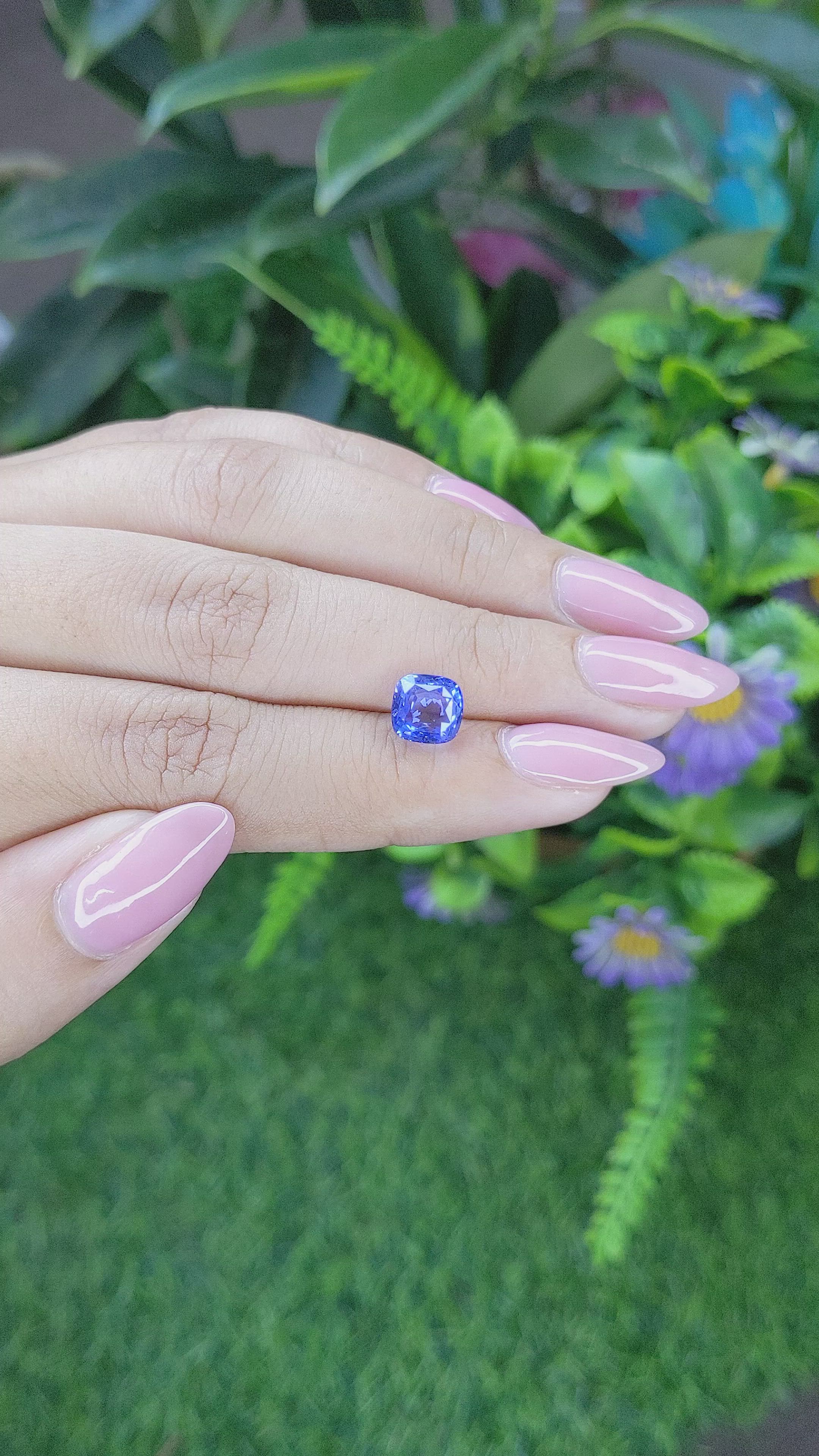 3.02 Ct. Blue Sapphire from Tanzania Size Video