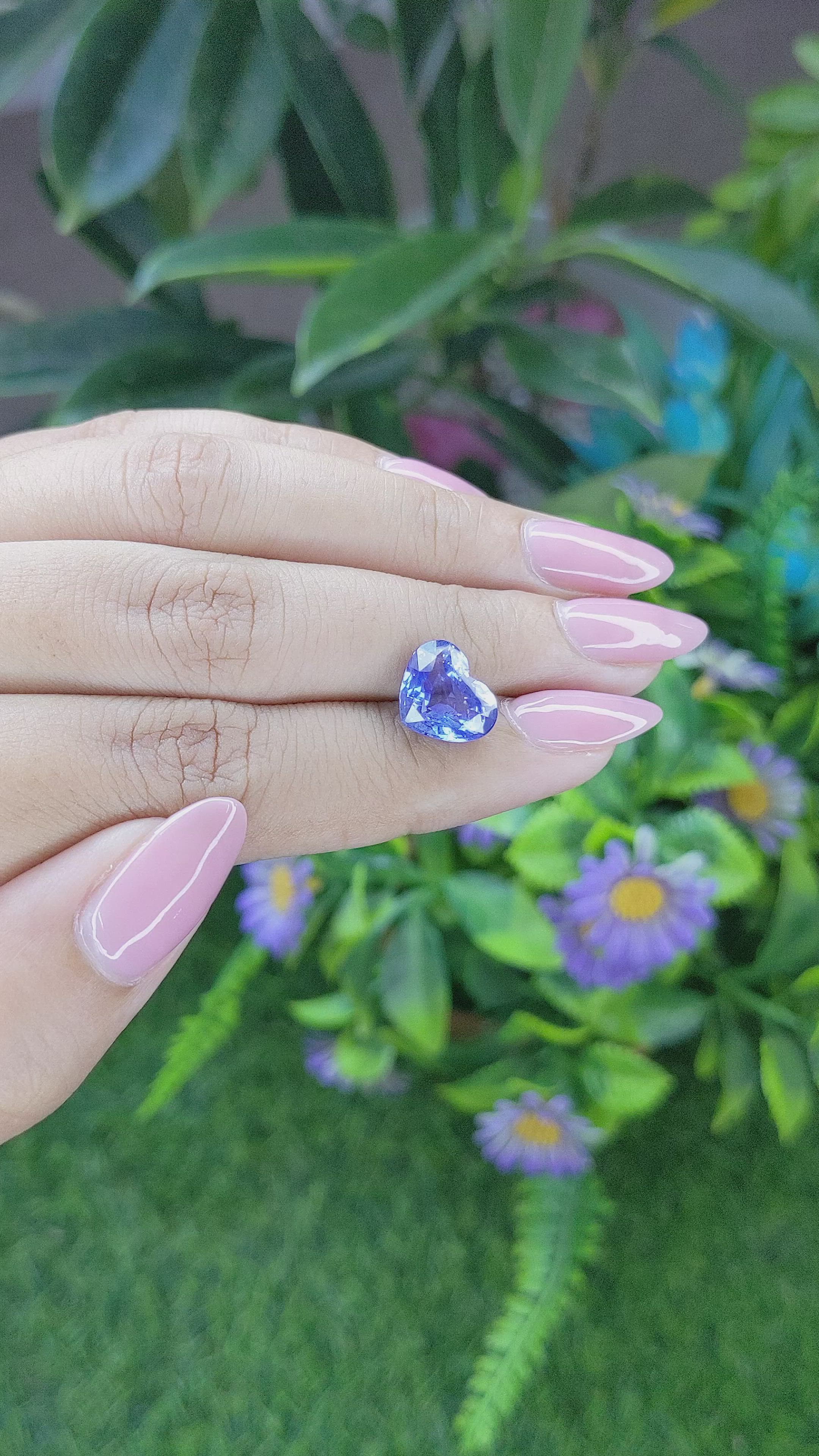 4.60 Ct. Blue Sapphire from Tanzania Size Video