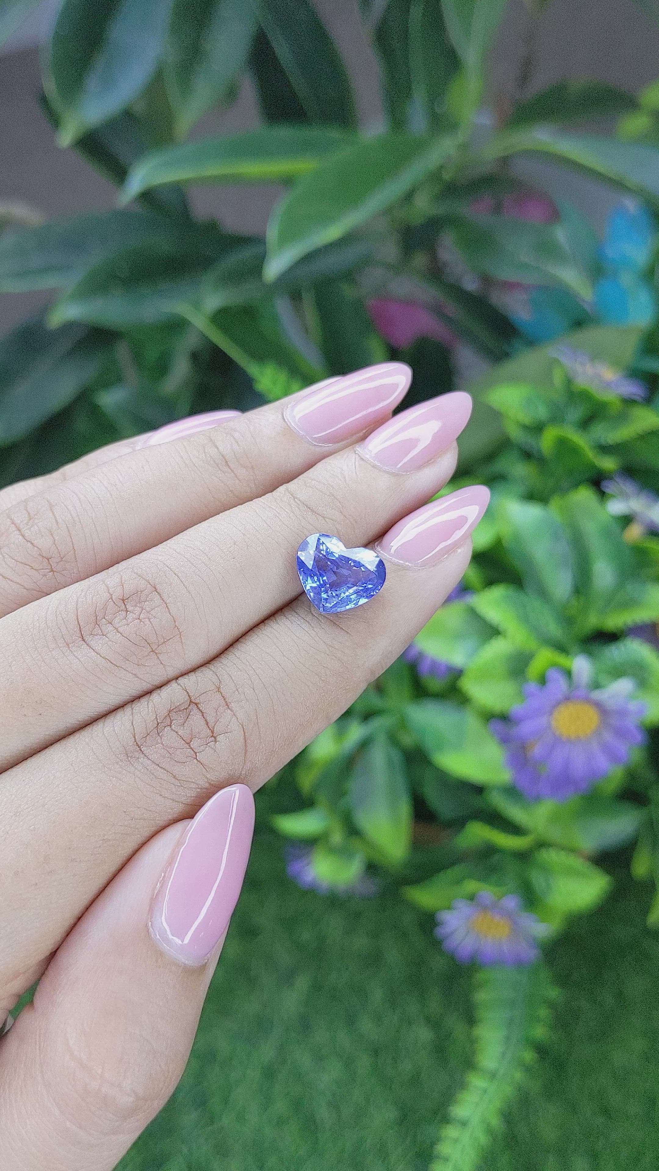 4.60 Ct. Blue Sapphire from Tanzania Size Video