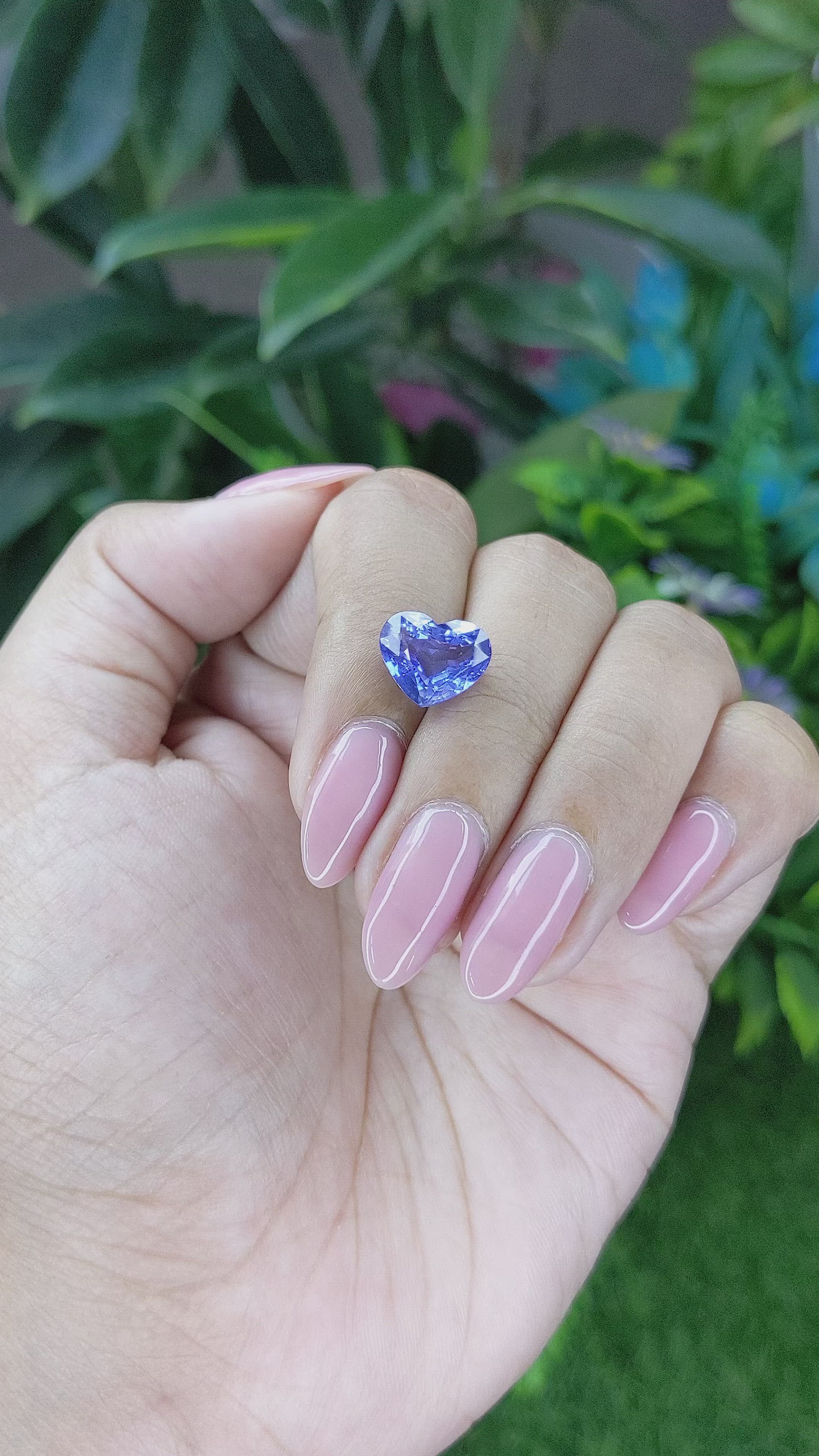 4.60 Ct. Blue Sapphire from Tanzania Size Video