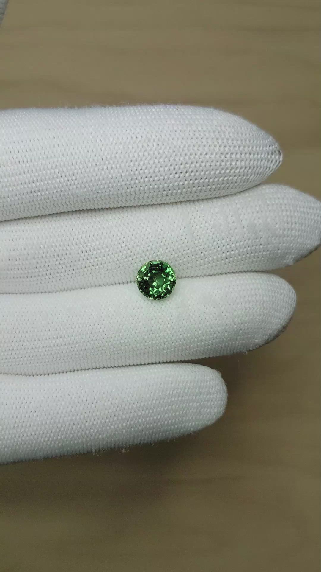3.05 Ct. Green Sapphire from Madagascar Size Video