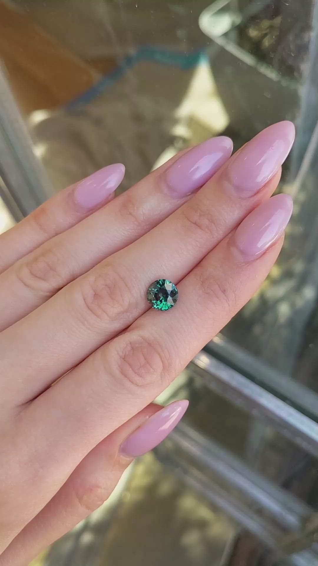 3.05 Ct. Green Sapphire from Madagascar Size Video