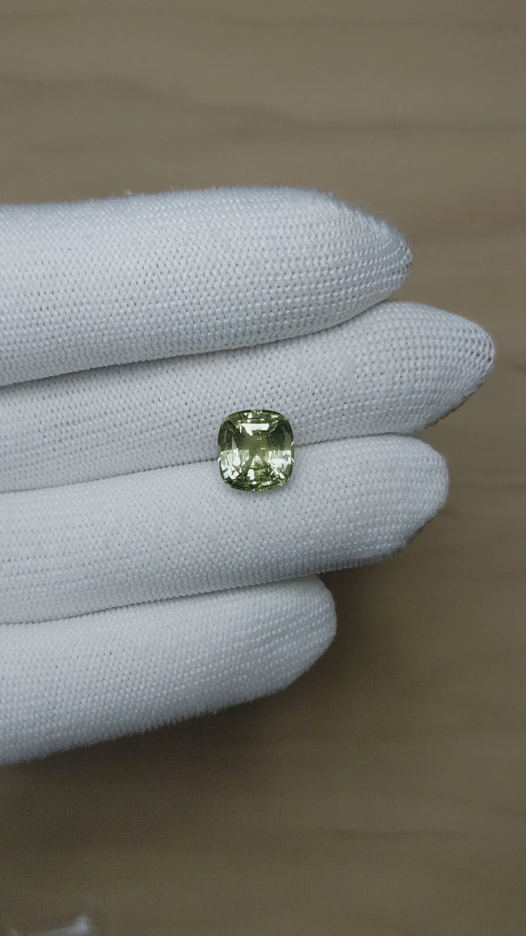 5.78 Ct. Green Sapphire from Madagascar Size Video
